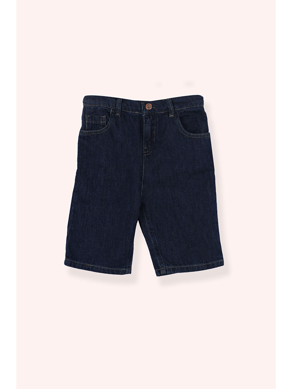 Erkek Çocuk Lacivert Cepli Jean Şort-1