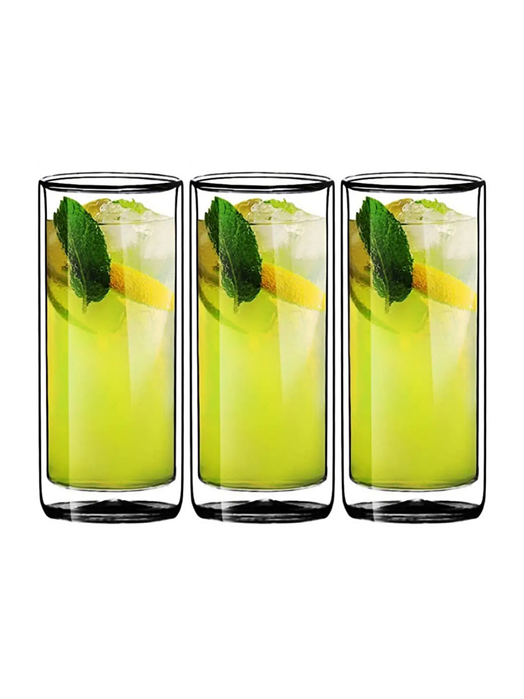 Renksiz Uzun Cam Bardak Seti 270 ml 3 Adet 2325-1