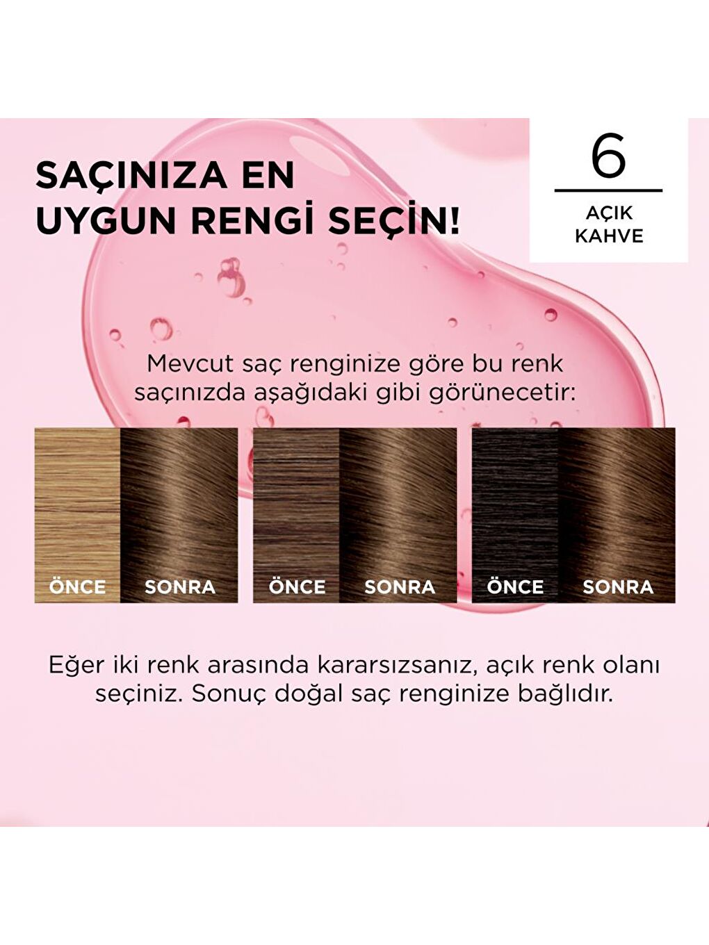 L'Oreal Paris Kahverengi Saç Boyası - 6 Açık Kahve - 6