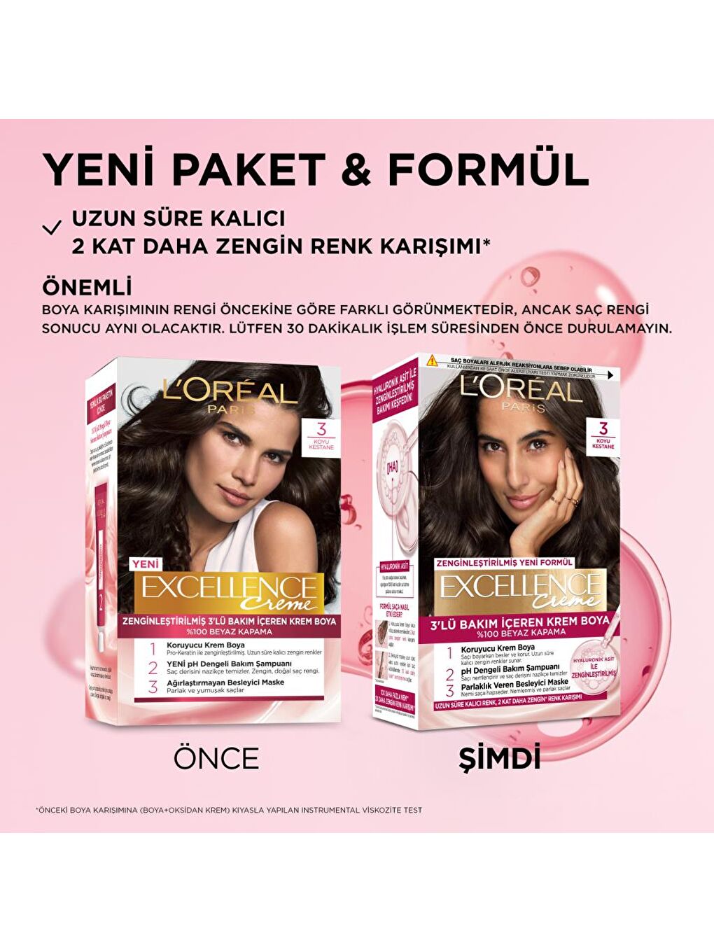 L'Oreal Paris Excellence Creme Saç Boyası 3 Koyu Kestane - 2