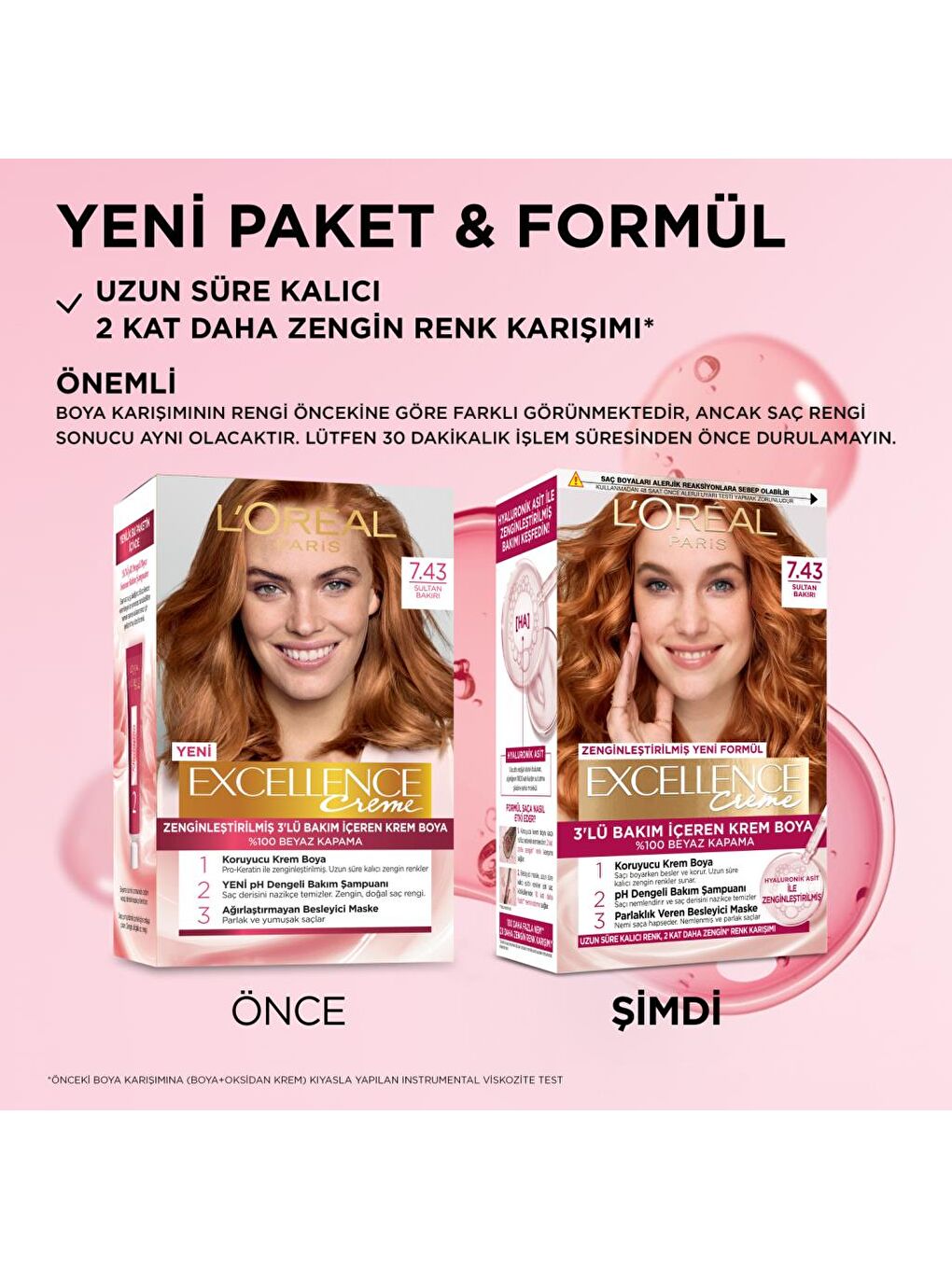 L'Oreal Paris Bakır Excellence Creme Saç Boyası 7.43 Sultan Bakırı - 2