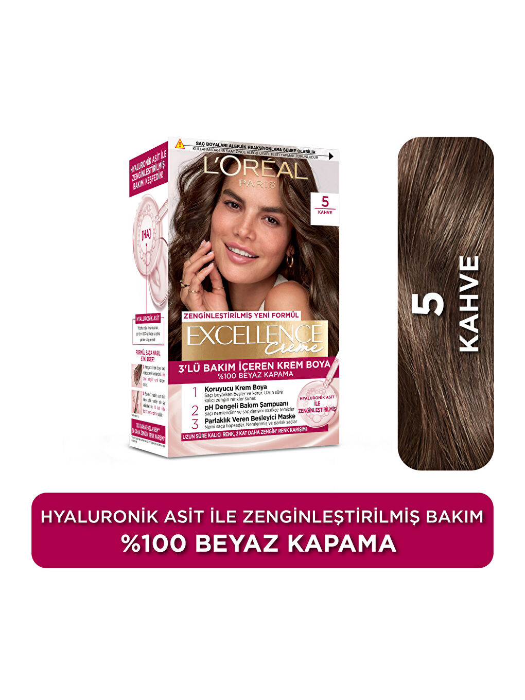 Excellence Creme Saç Boyası - 5 Kahve