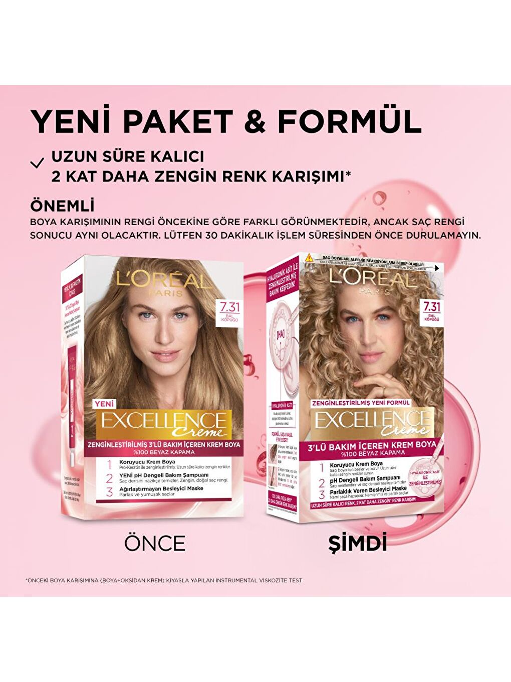 L'Oreal Paris Kahverengi Excellence Creme Saç Boyası 7.31 Bal Peteği - 2