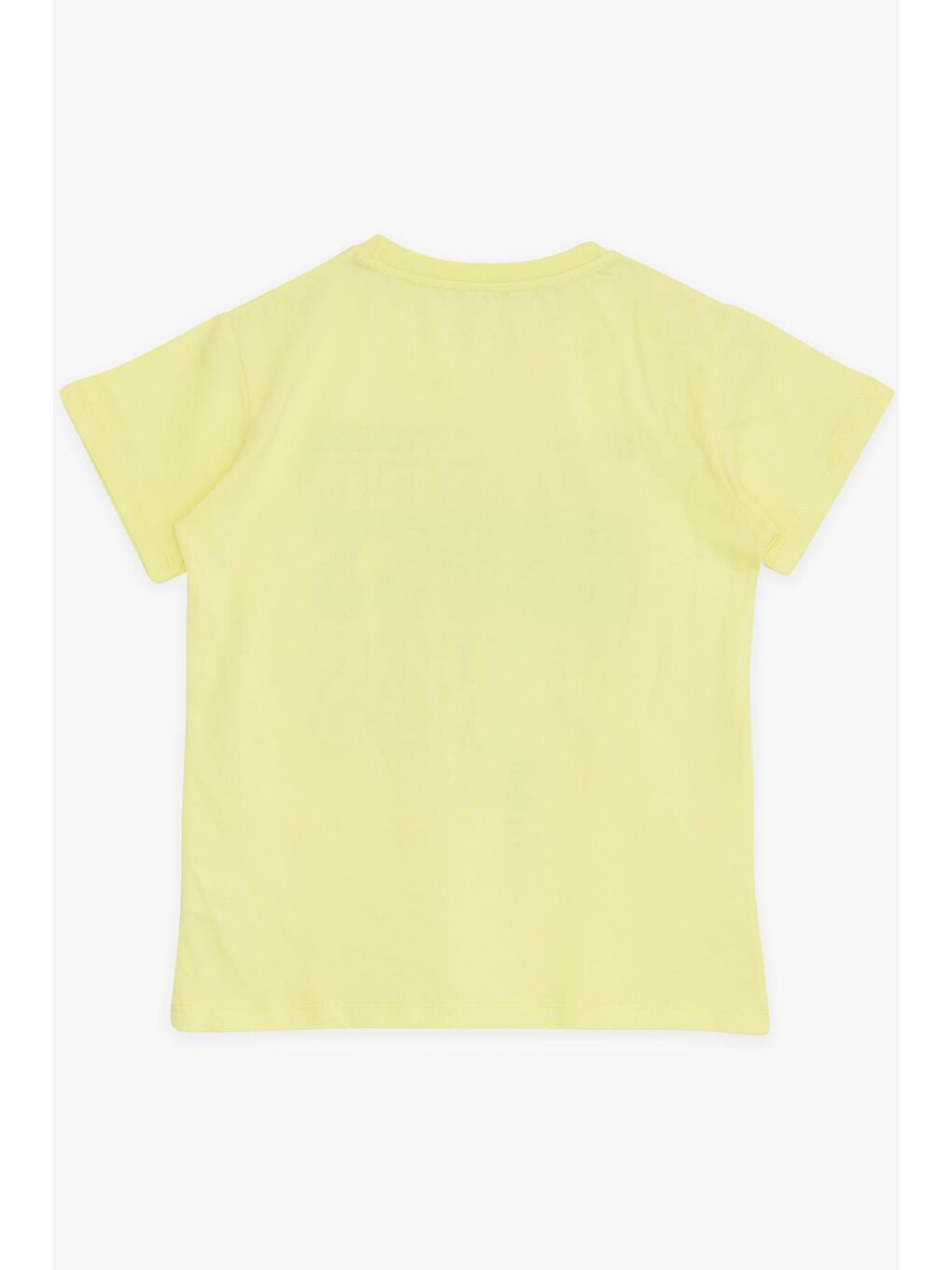 Erkek Çocuk Tişört Yazı Baskılı Neon Sarı (8-14 Yaş)-1