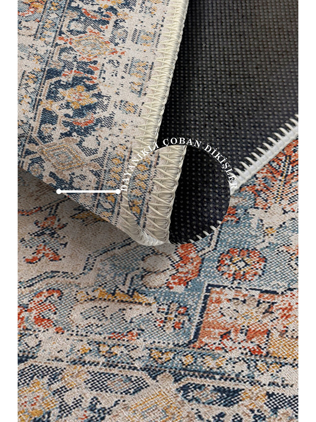 Turuncu Dekoratif Özel Tasarım Yıkanabilir İnce Kaymaz Tabanlı Modern Halı KECE FR17-3