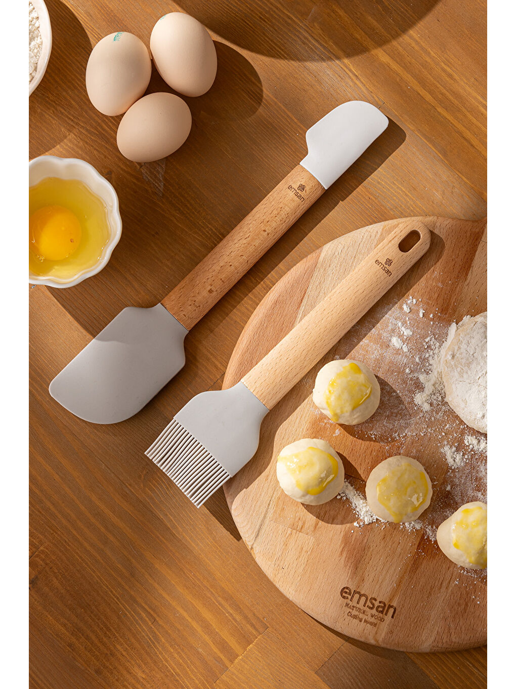 Gri Soft Silikon Fırça Spatula Seti-1