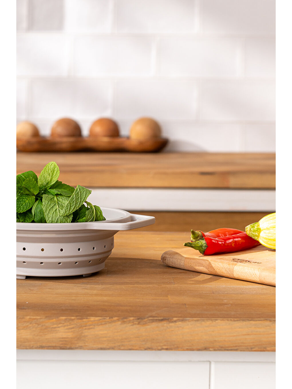 Gri Soft Katlanabilir Küçük Süzgeç-3