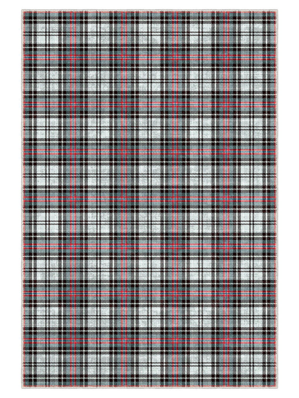 Gri Dekoratif Özel Tasarım Yıkanabilir İnce Kaymaz Tabanlı Modern Halı KECE FR13