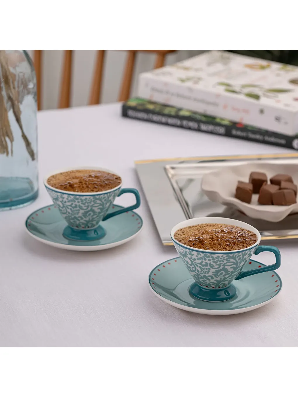 Mavi Hope 2 Kişilik New Bone Kahve Fincan Takımı 80 ml-5