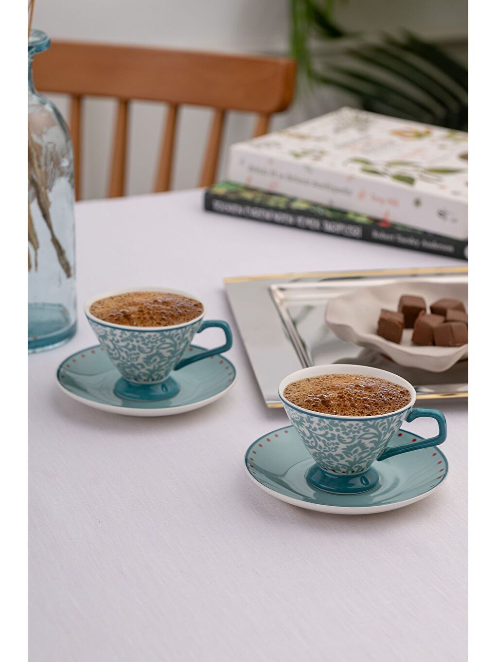 Mavi Hope 2 Kişilik New Bone Kahve Fincan Takımı 80 ml-3