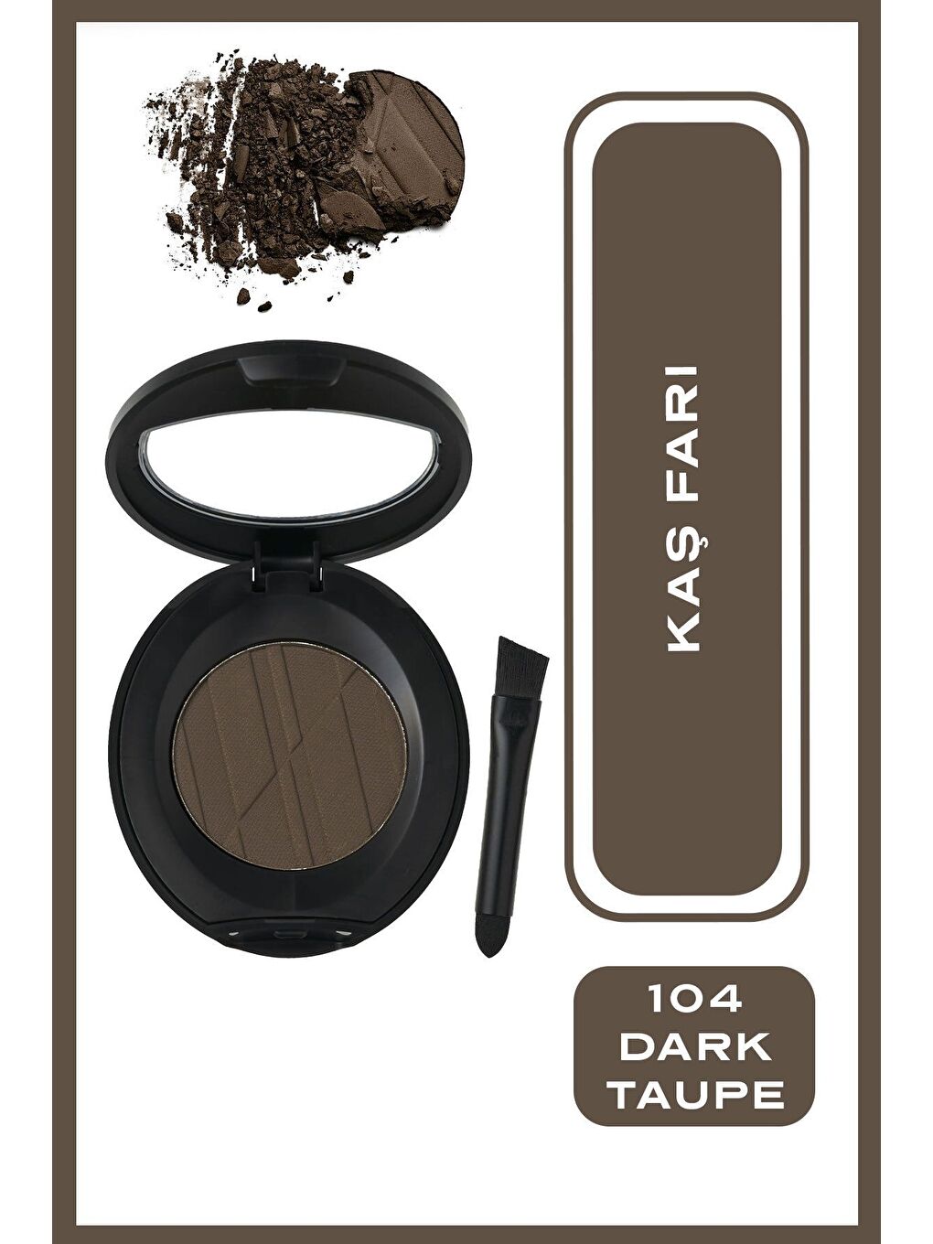 GOLDEN ROSE Eyebrow Powder No: 104 Dark Taupe - Kaş Farı