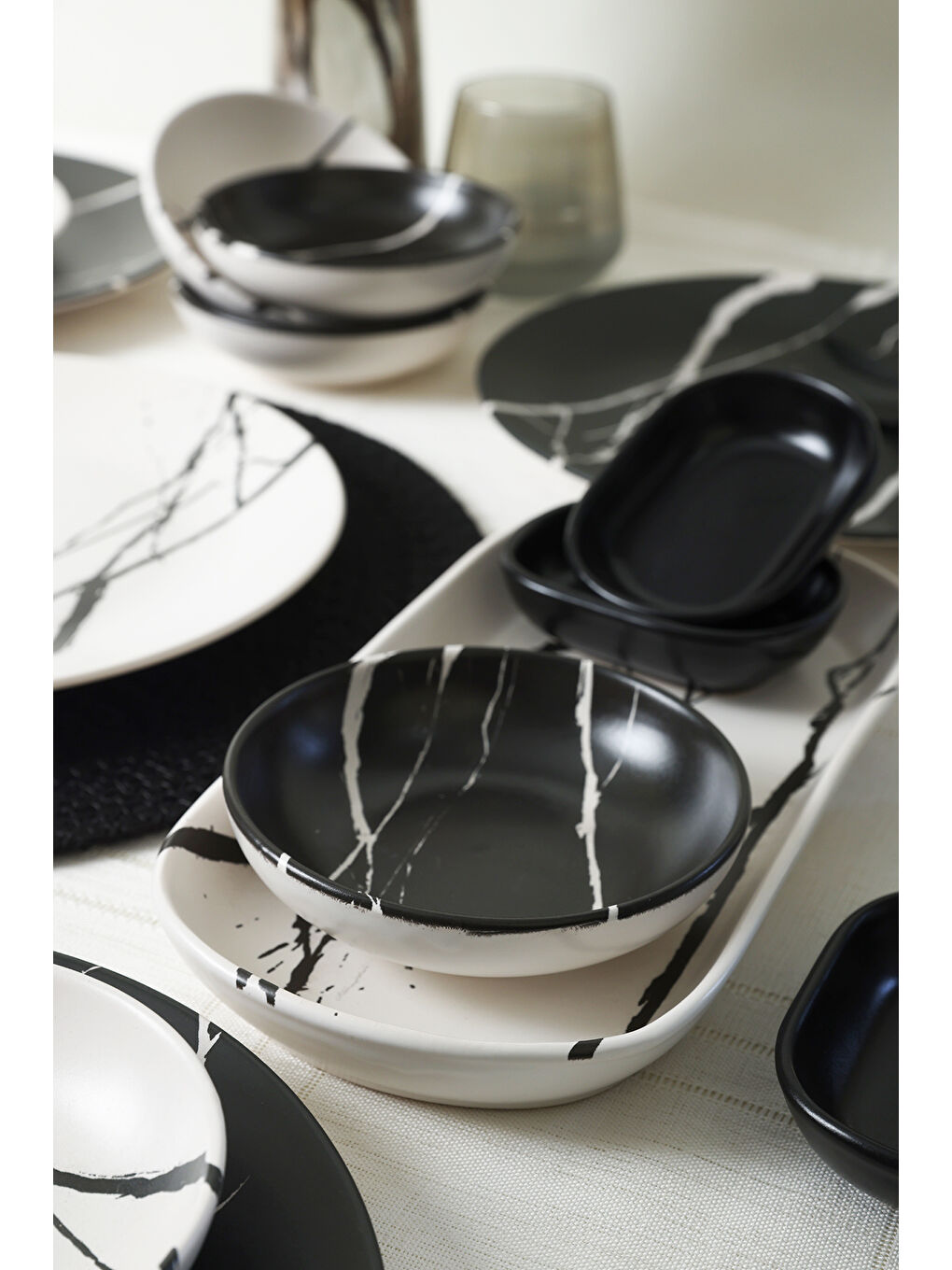 Karışık Mermer Çeyiz Seti 20 Parça 6 kişilik-1