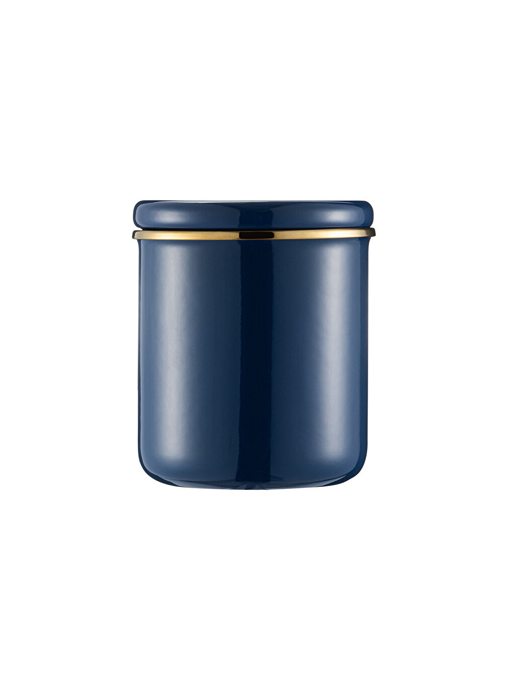 Lacivert Hasbahçe Orta Boy Emaye Kavanoz-4