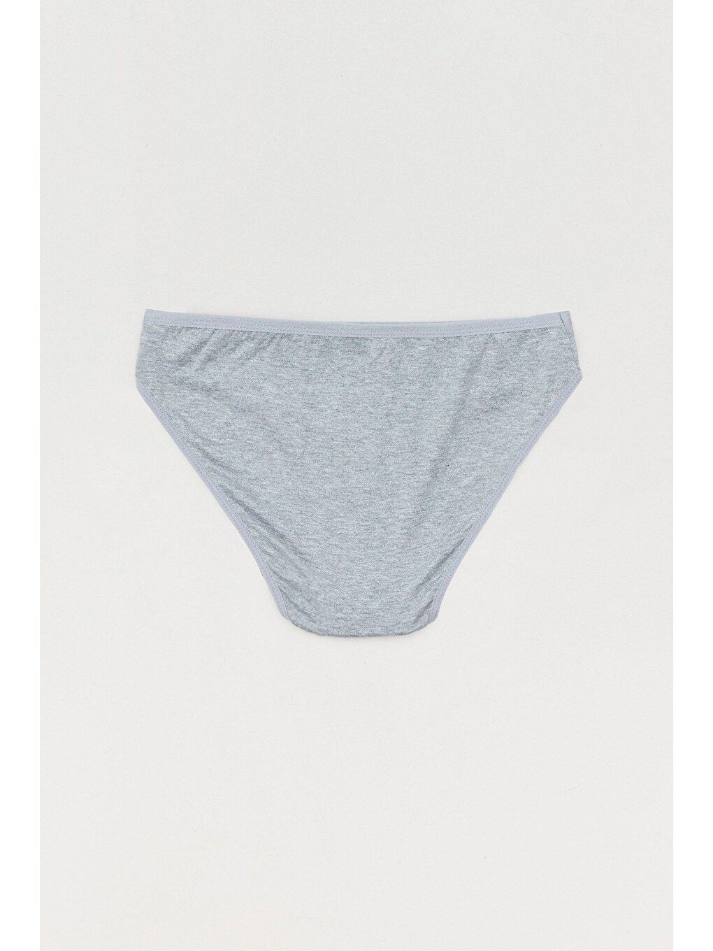 Gri Basic Yüksek Bel Külot-1