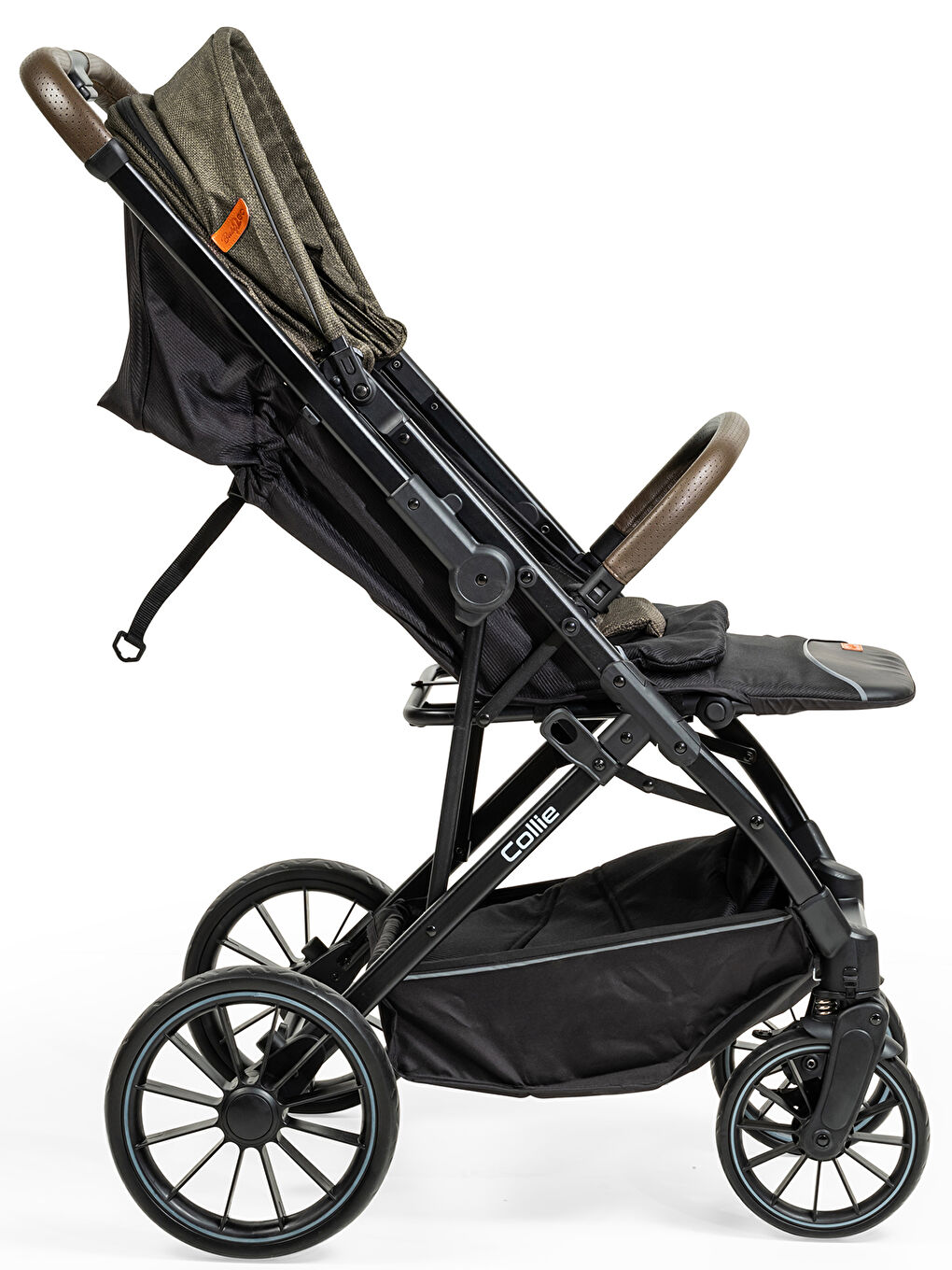 Collie Çift Yönlü Bebek Arabası Koyu Gri-6