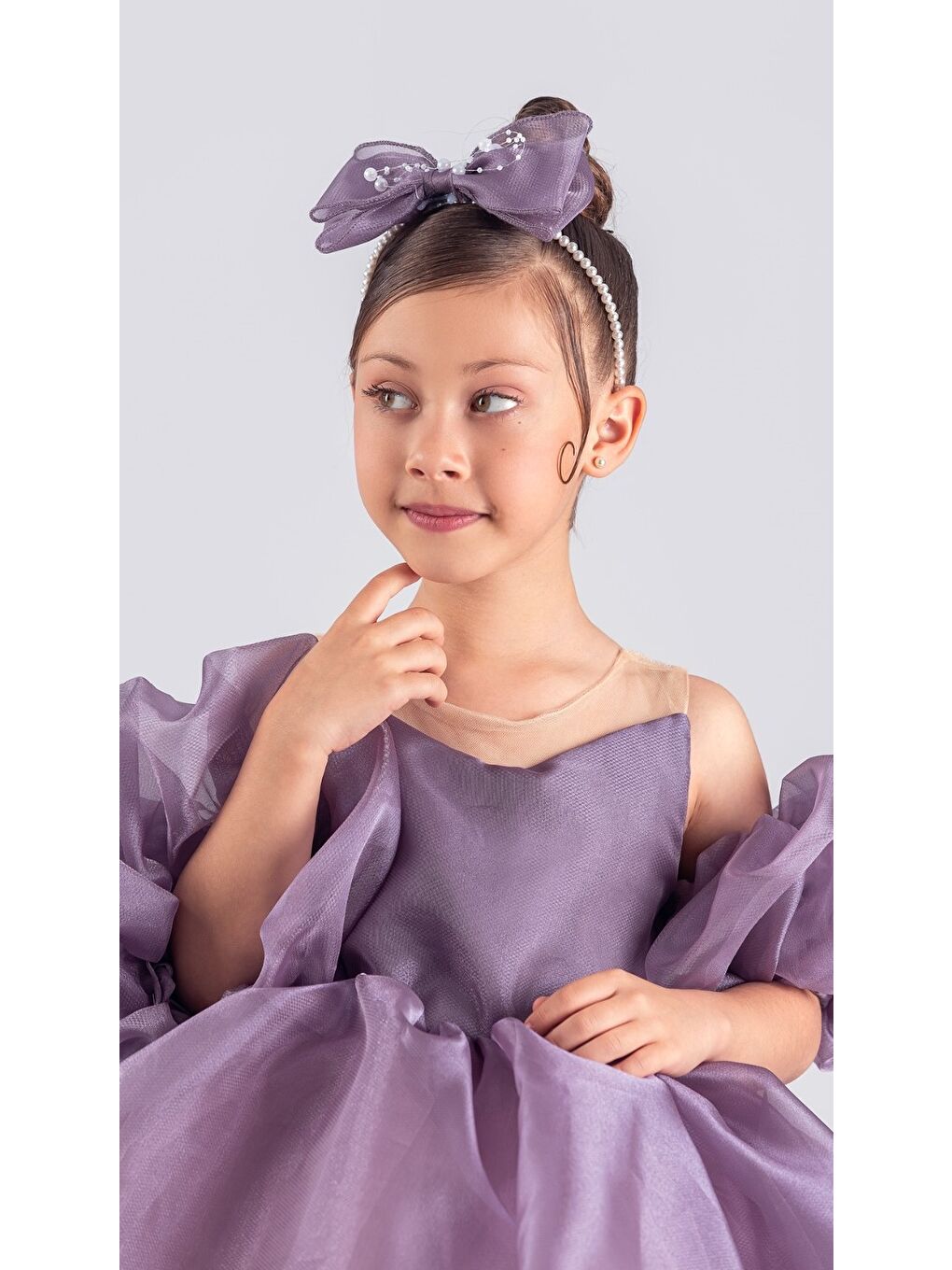 Lila Miss California Kız Çocuk Abiye MNK0594-8