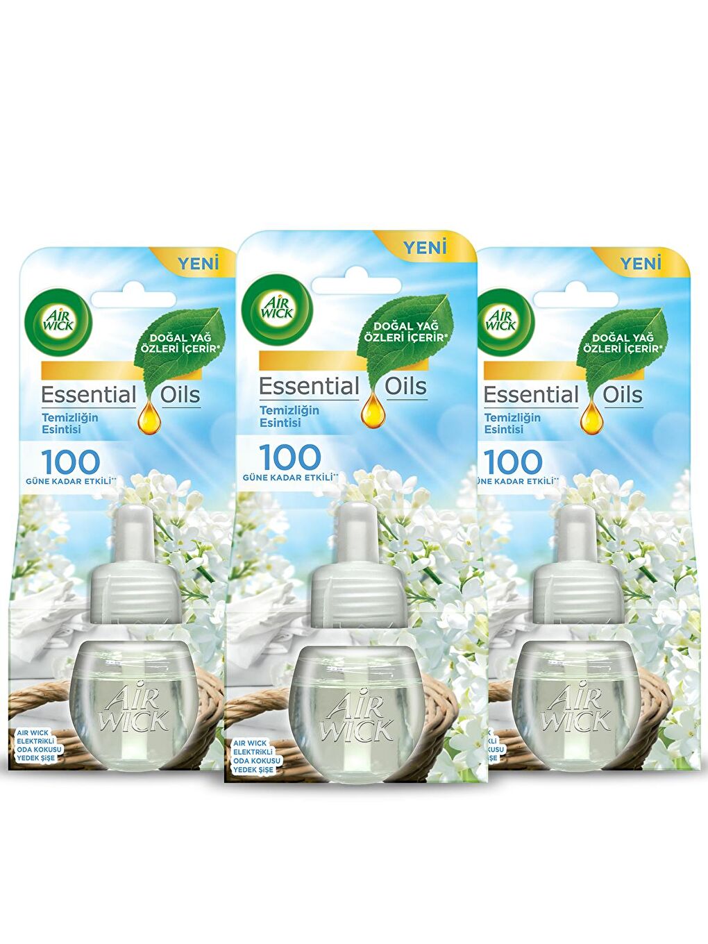 Renksiz Elektrikli Oda Kokusu Yedek Temizliğin Esintisi x 3-1