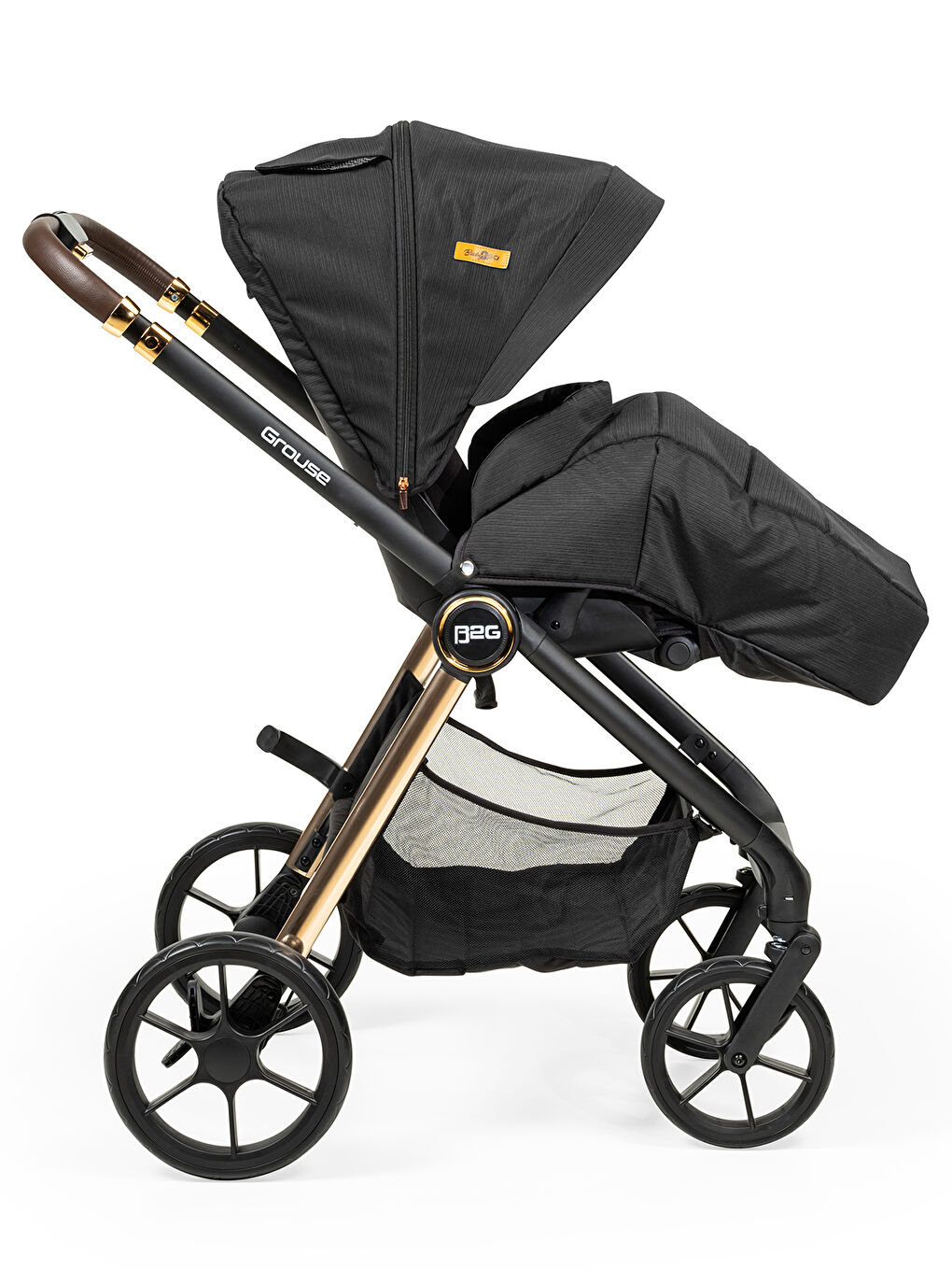 Grouse Travel Sistem Bebek Arabası Gri-5