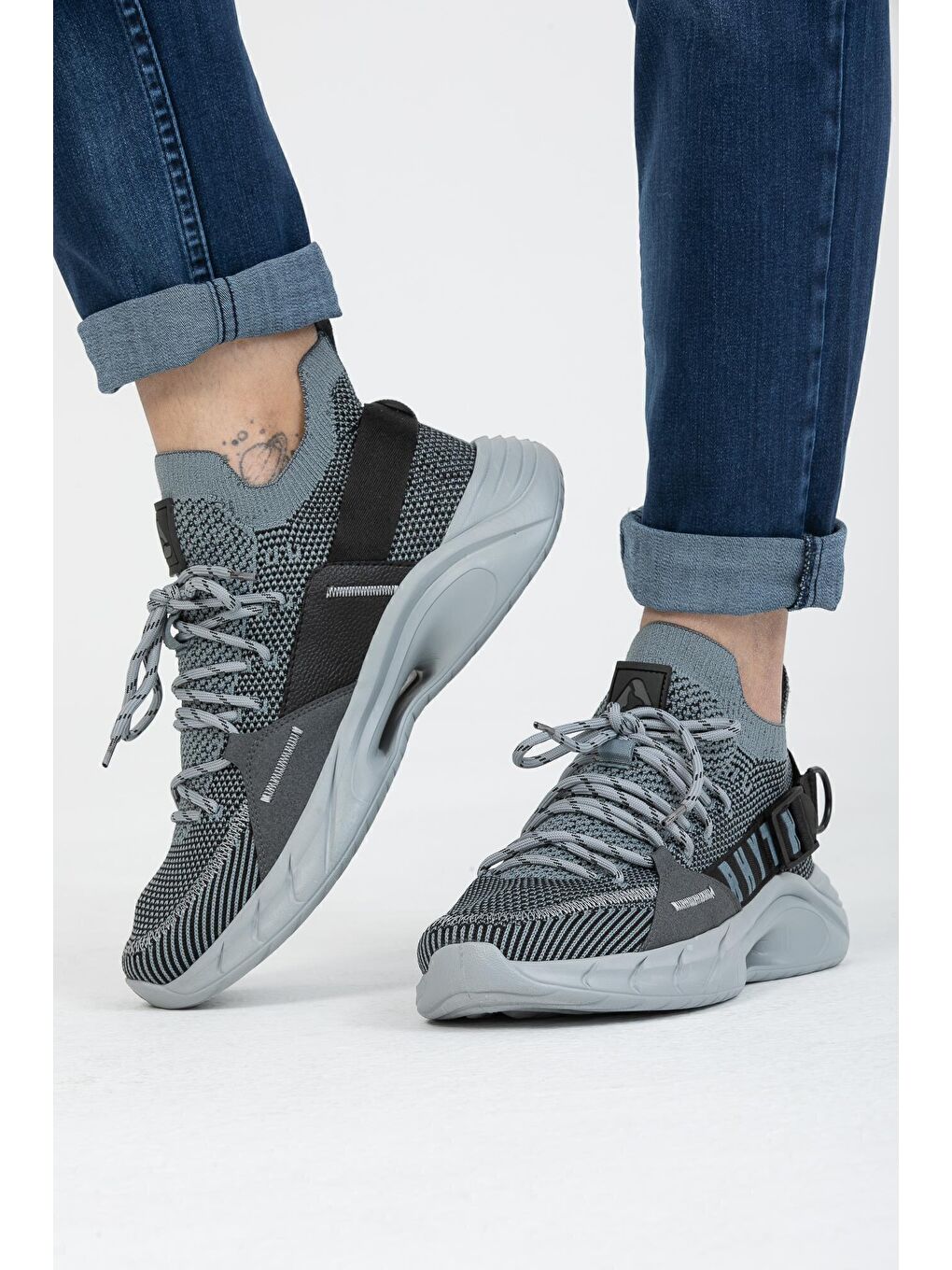 Letoon Gri Ritim Unisex Sneaker Ayakkabı - 2