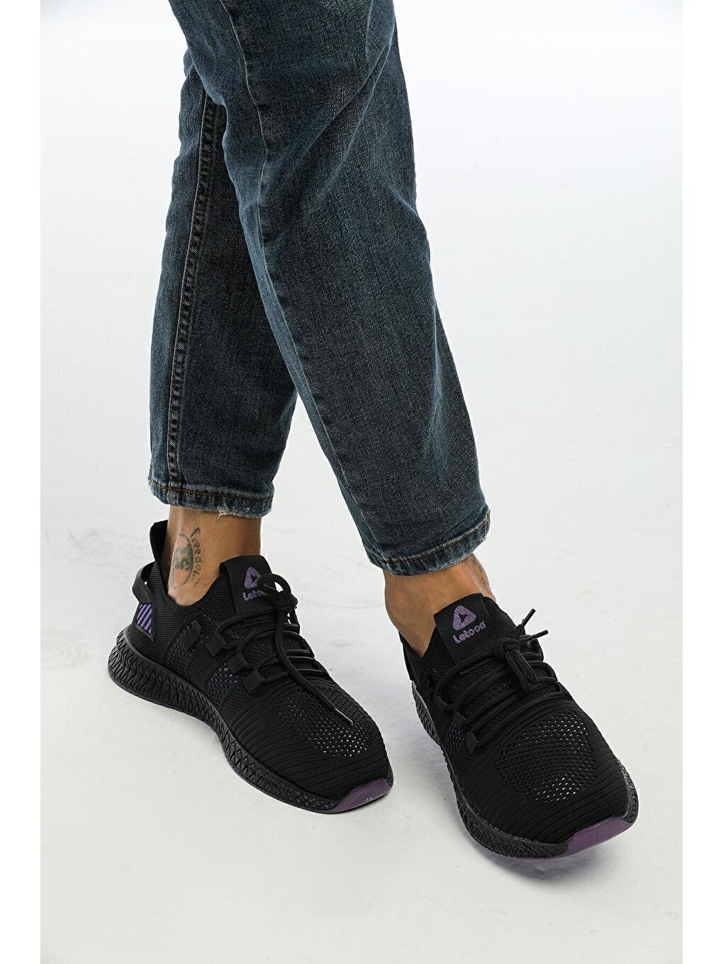 Letoon Siyah-Mor 2103 Sneaker - 3