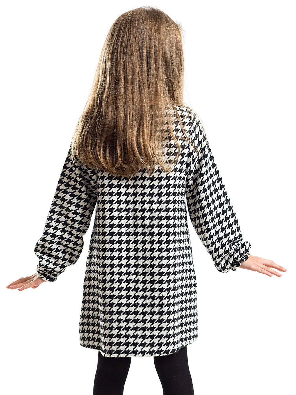 Karışık Dostum Zizi Kız Çocuk Dokuma Elbise-3