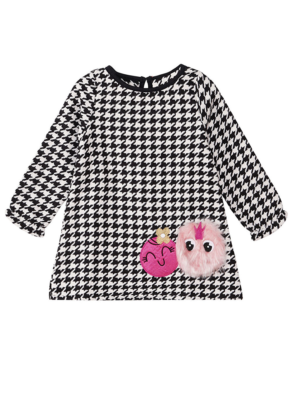 Karışık Dostum Zizi Kız Çocuk Dokuma Elbise-5