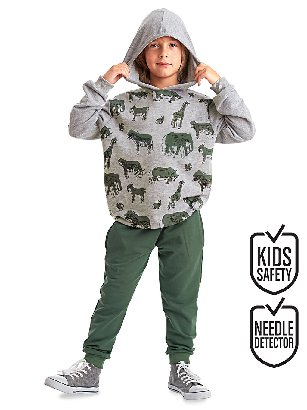 Karışık LMG Animals Erkek Çocuk Eşofman Altı Takım-1