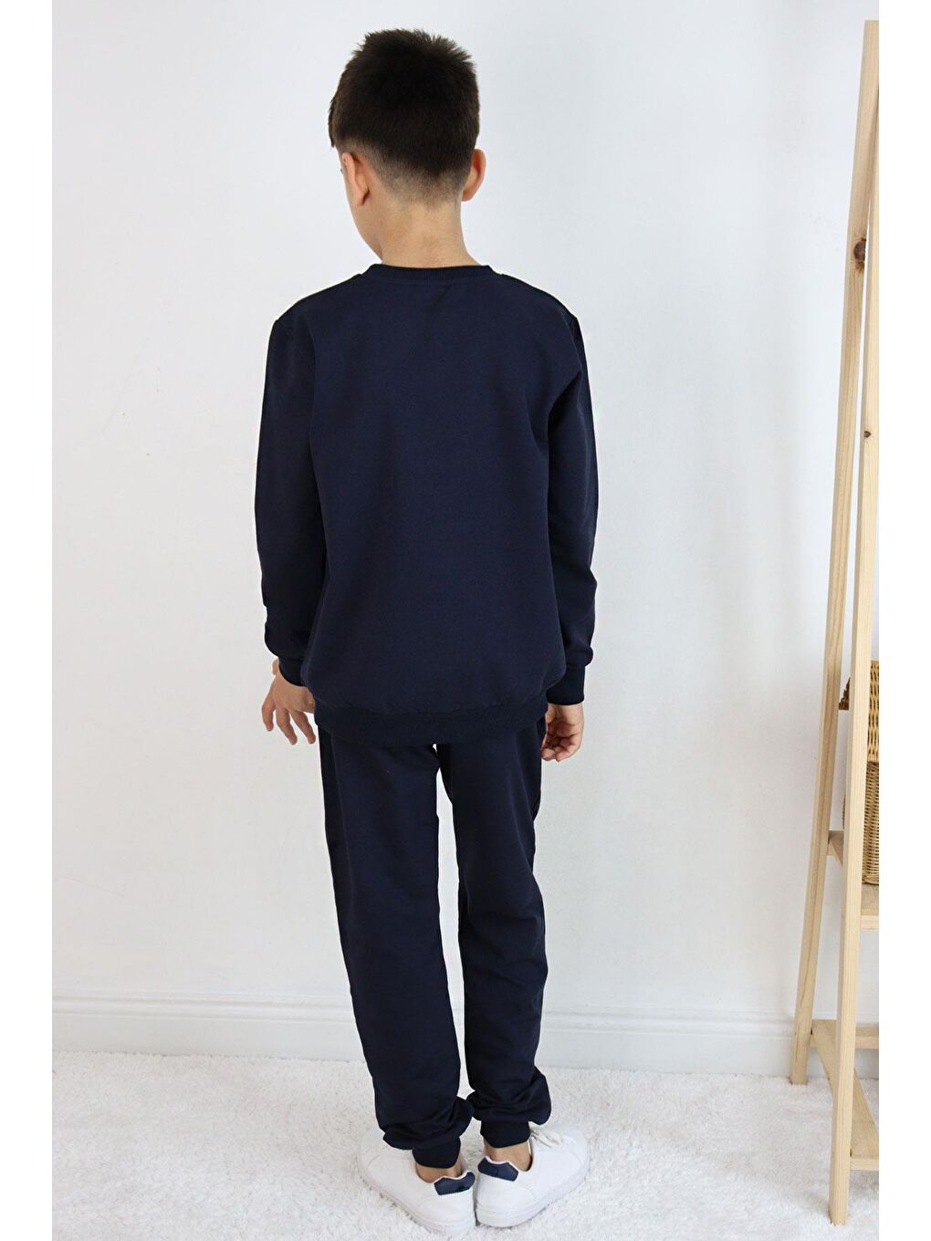 Erkek Çocuk Eşofman Takım Slogan Temalı Yazı Baskılı Lacivert (9 Yaş)-1