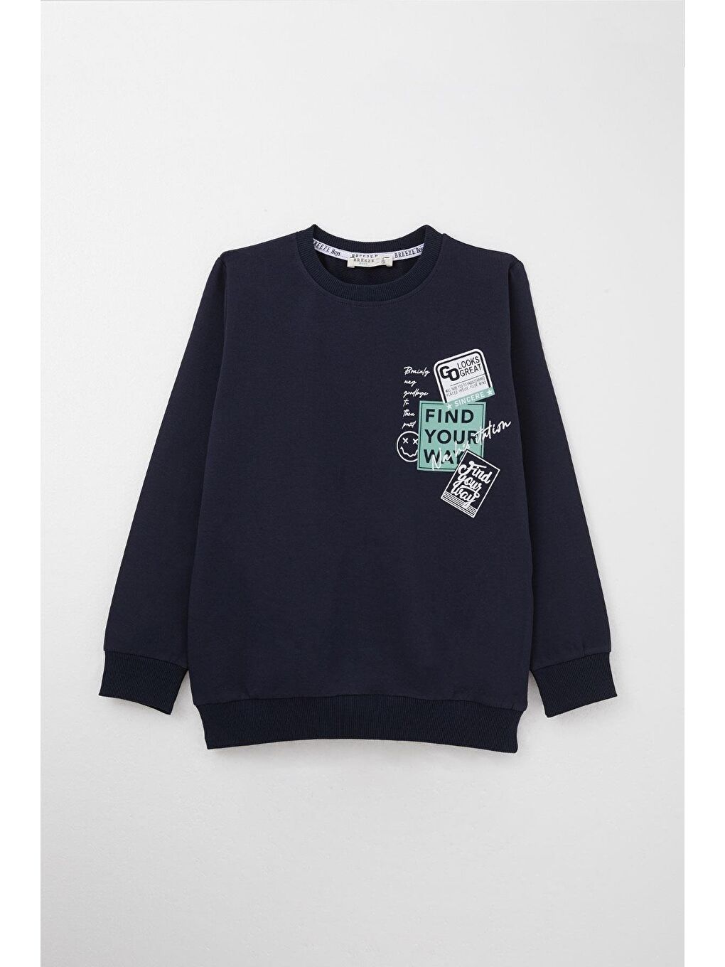 Erkek Çocuk Eşofman Takım Slogan Temalı Yazı Baskılı Lacivert (9 Yaş)-4