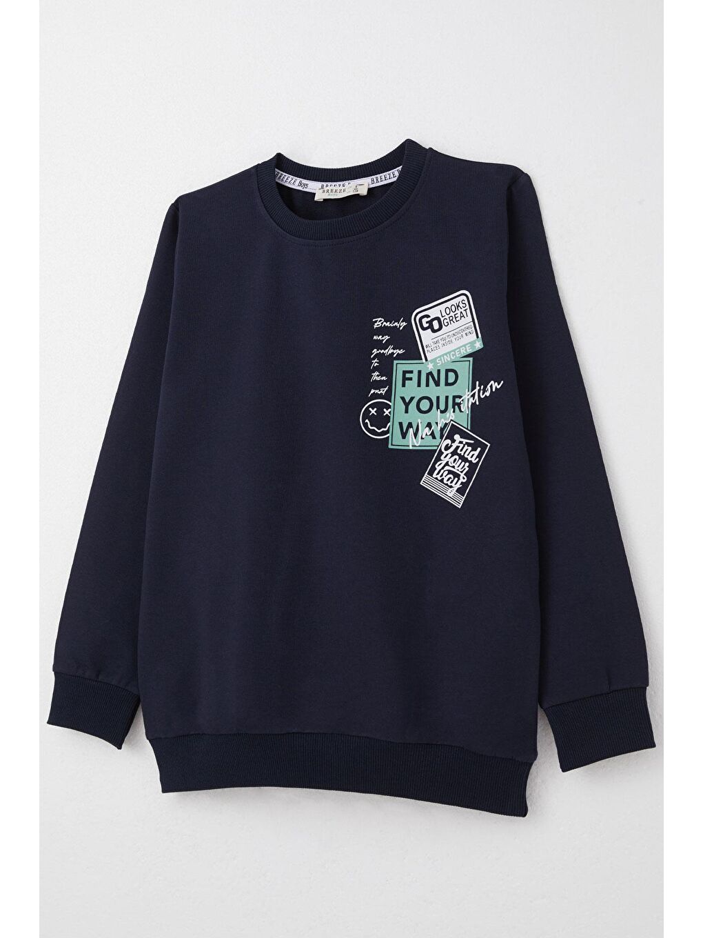 Erkek Çocuk Eşofman Takım Slogan Temalı Yazı Baskılı Lacivert (9 Yaş)-8