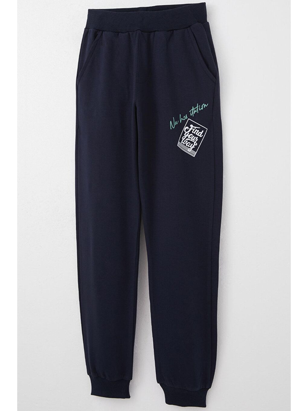 Erkek Çocuk Eşofman Takım Slogan Temalı Yazı Baskılı Lacivert (9 Yaş)-9