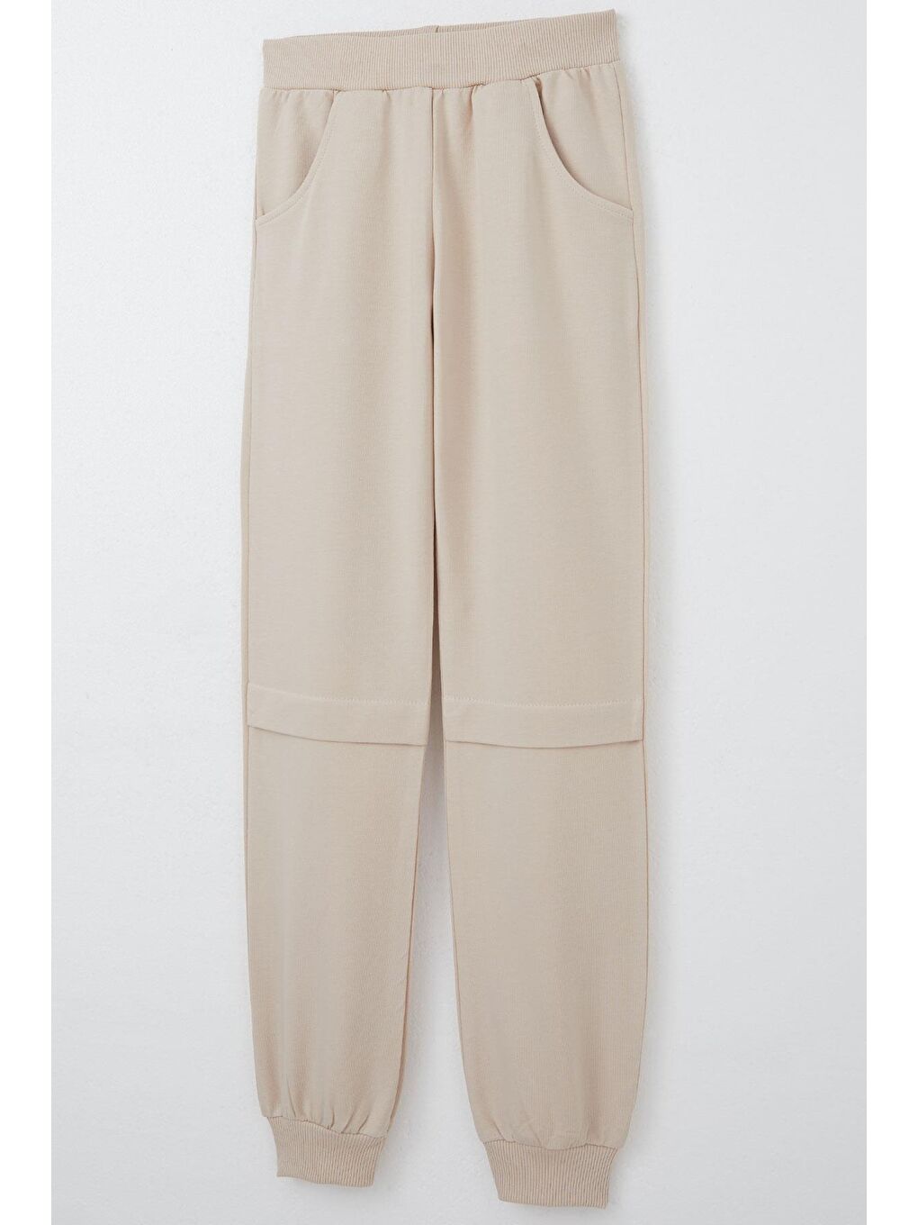 Kız Çocuk Eşofman Takım Mutluluk Temalı Puantiye Desenli Bej (4-7 Yaş)-10