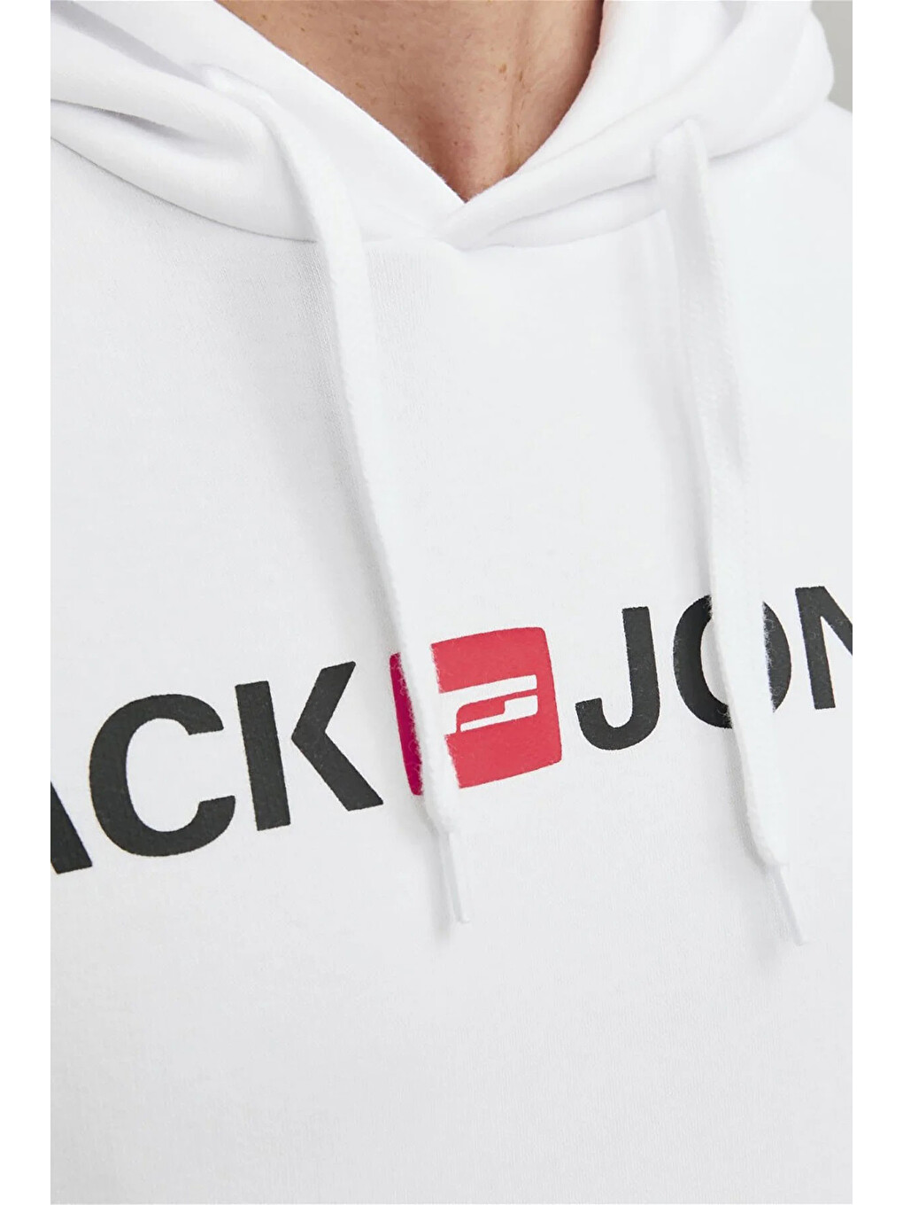 Beyaz Jjecorp Old Logo Regular Kapüşonlu Erkek Sweat 1213-7054-3