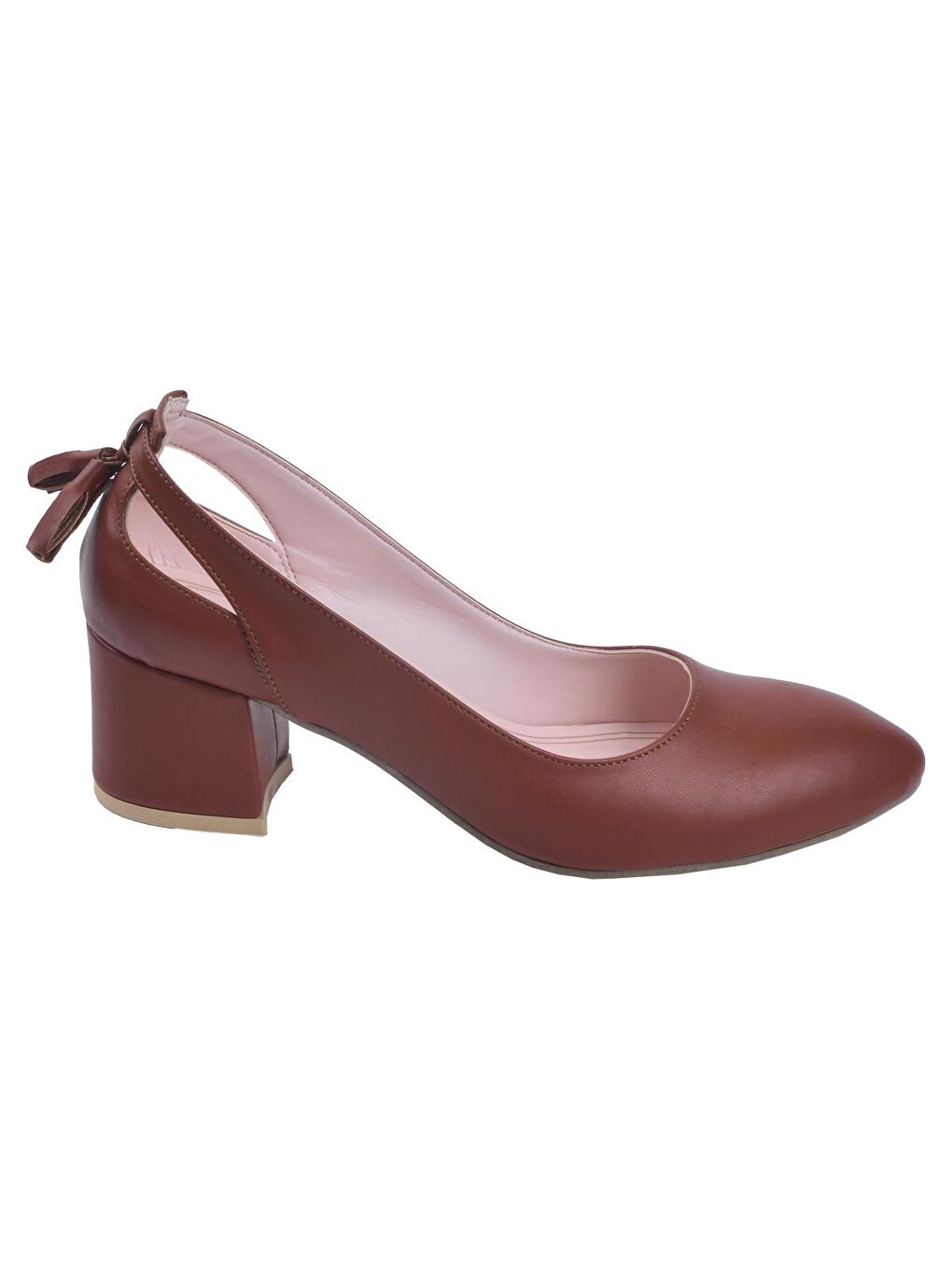 Kahverengi Cilt 5 Cm Topuklu Kadın Ayakkabı 544-1150-2