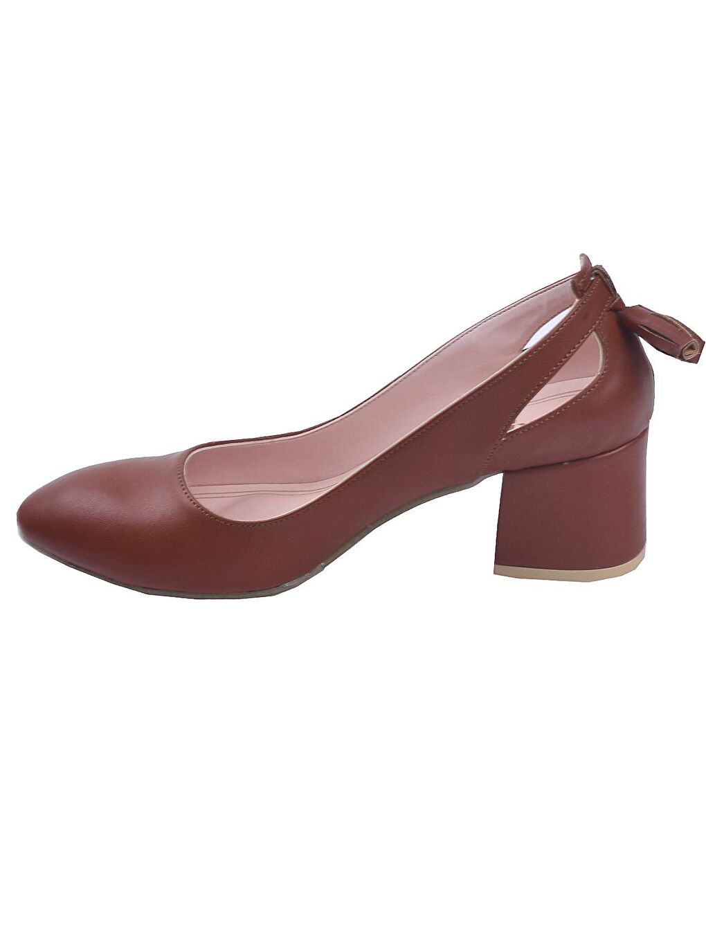 Kahverengi Cilt 5 Cm Topuklu Kadın Ayakkabı 544-1150-3