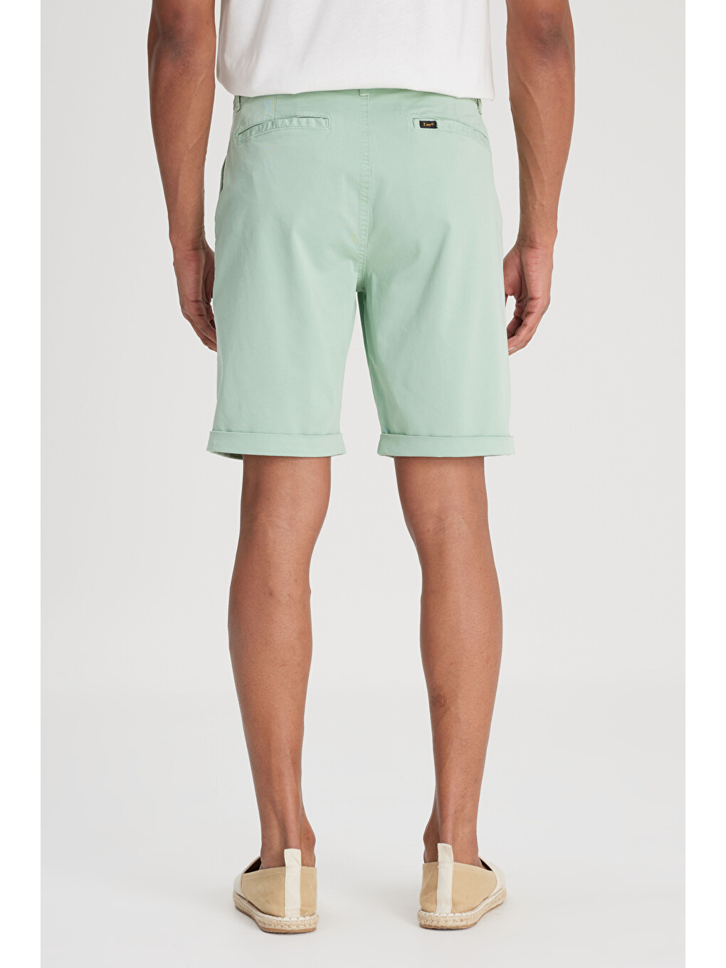 Regular Fit Normal Bel Mint Yeşili Şort-5