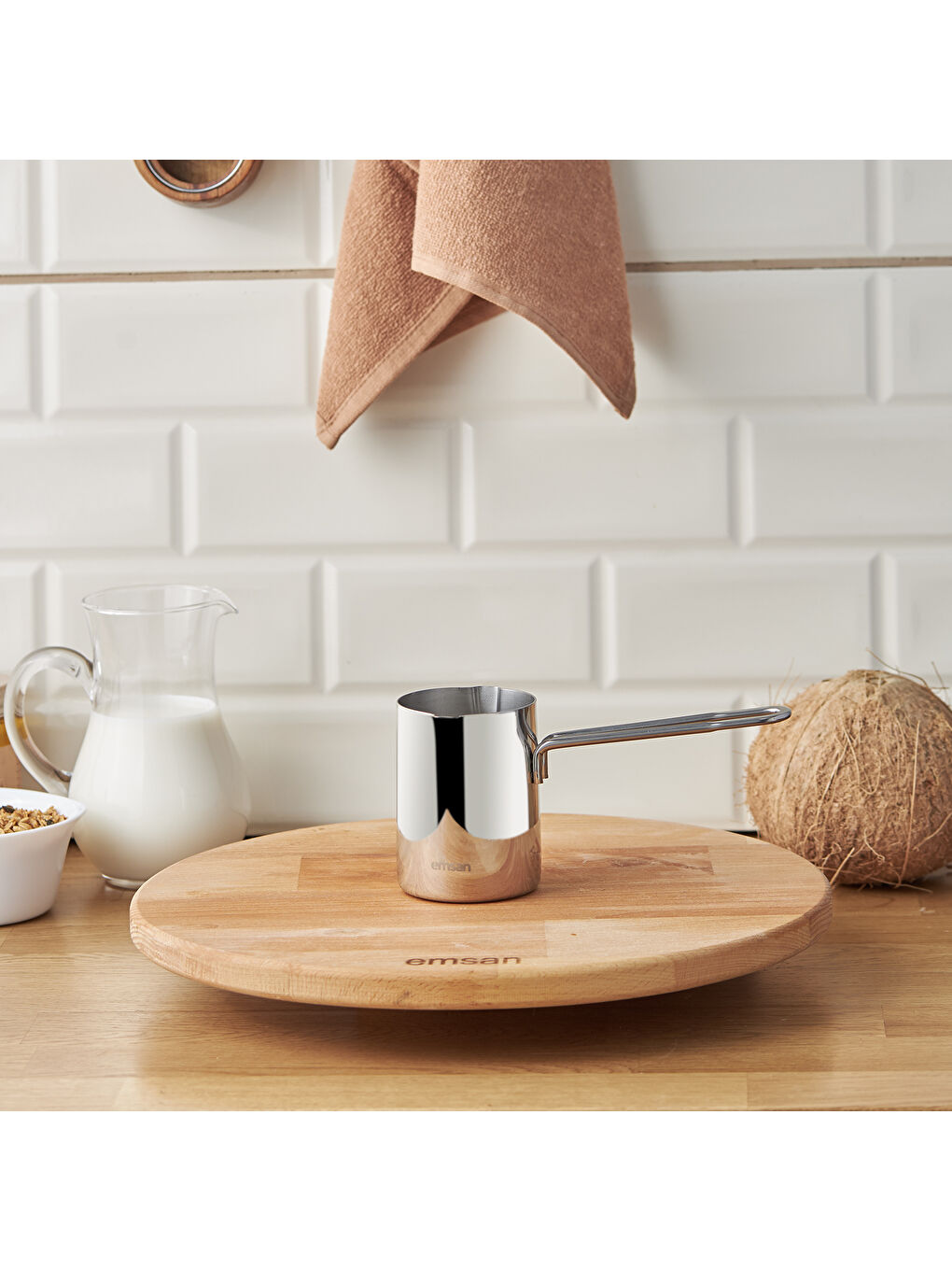 Gri Aaron Cezve 350 ml-4