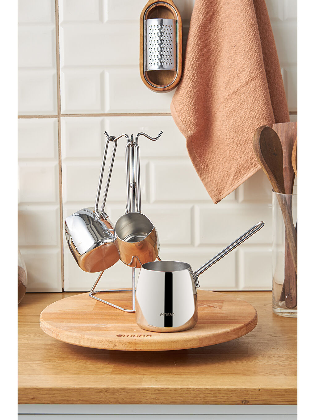 Gri Magna 4 Parça Cezve Seti-9