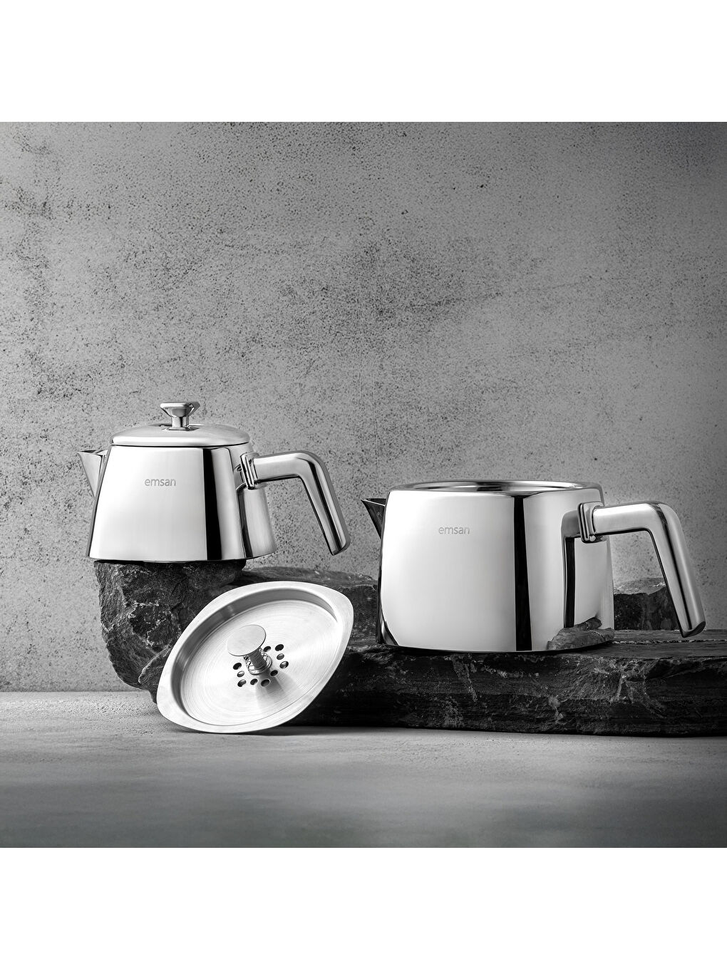 Gri Tea Time Çaydanlık Takımı Small 0,7 Lt - 1,5 Lt-10