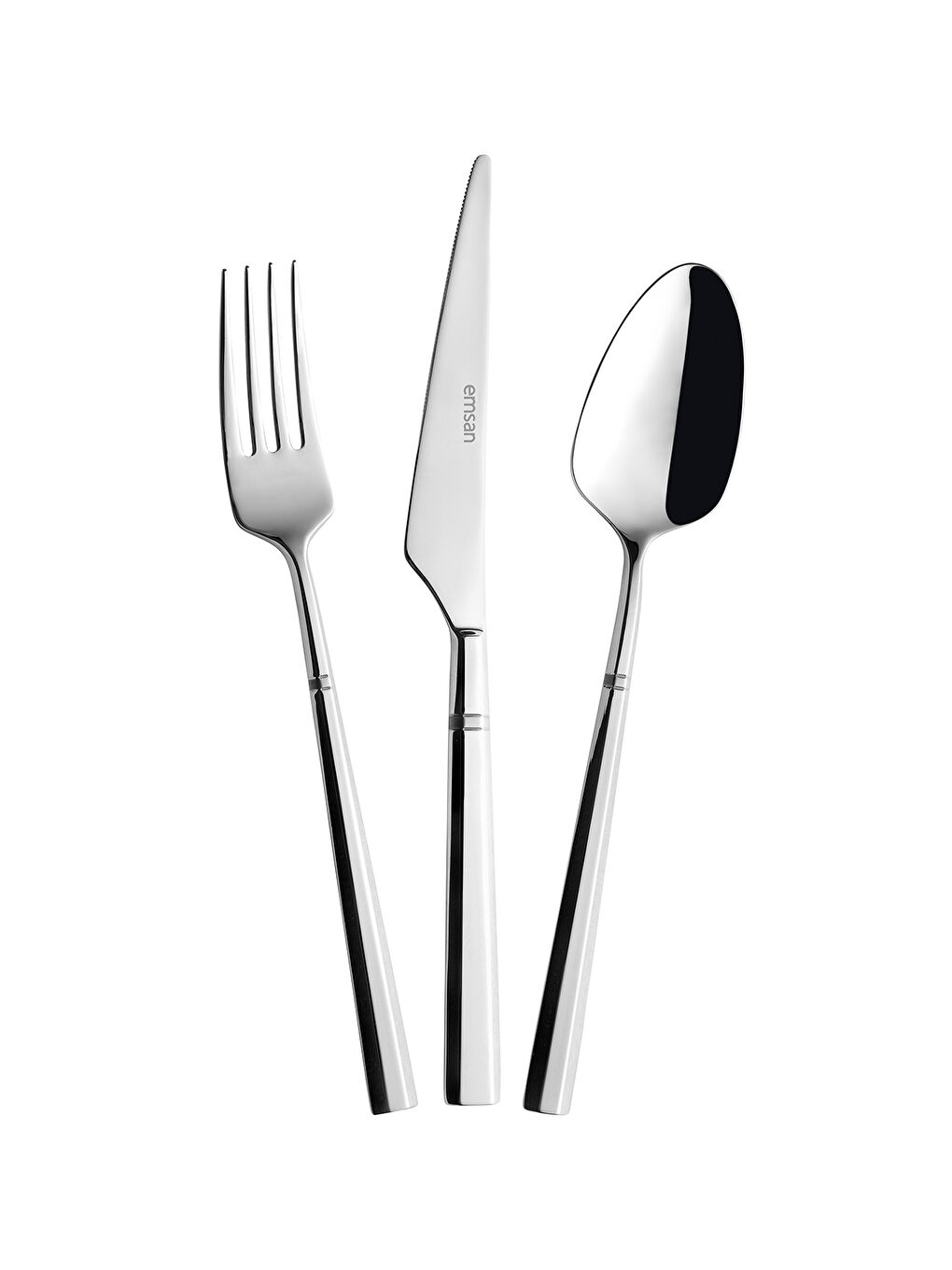 Gri Penta 18 Parça 6 Kişilik Çatal Kaşık Bıçak Takımı-9