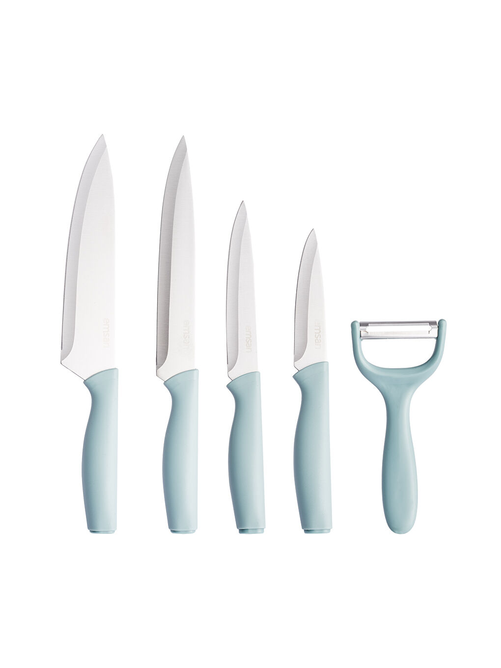 Logocity 5'li Soyacaklı Bıçak Seti Mavi-6
