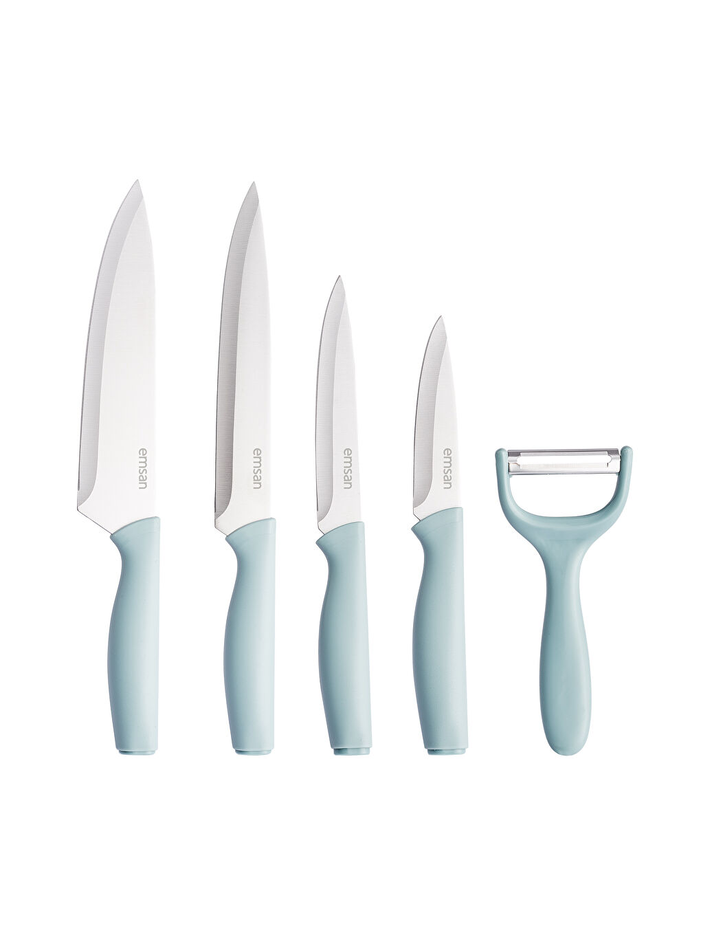 Logocity 5'li Soyacaklı Bıçak Seti Mavi-8
