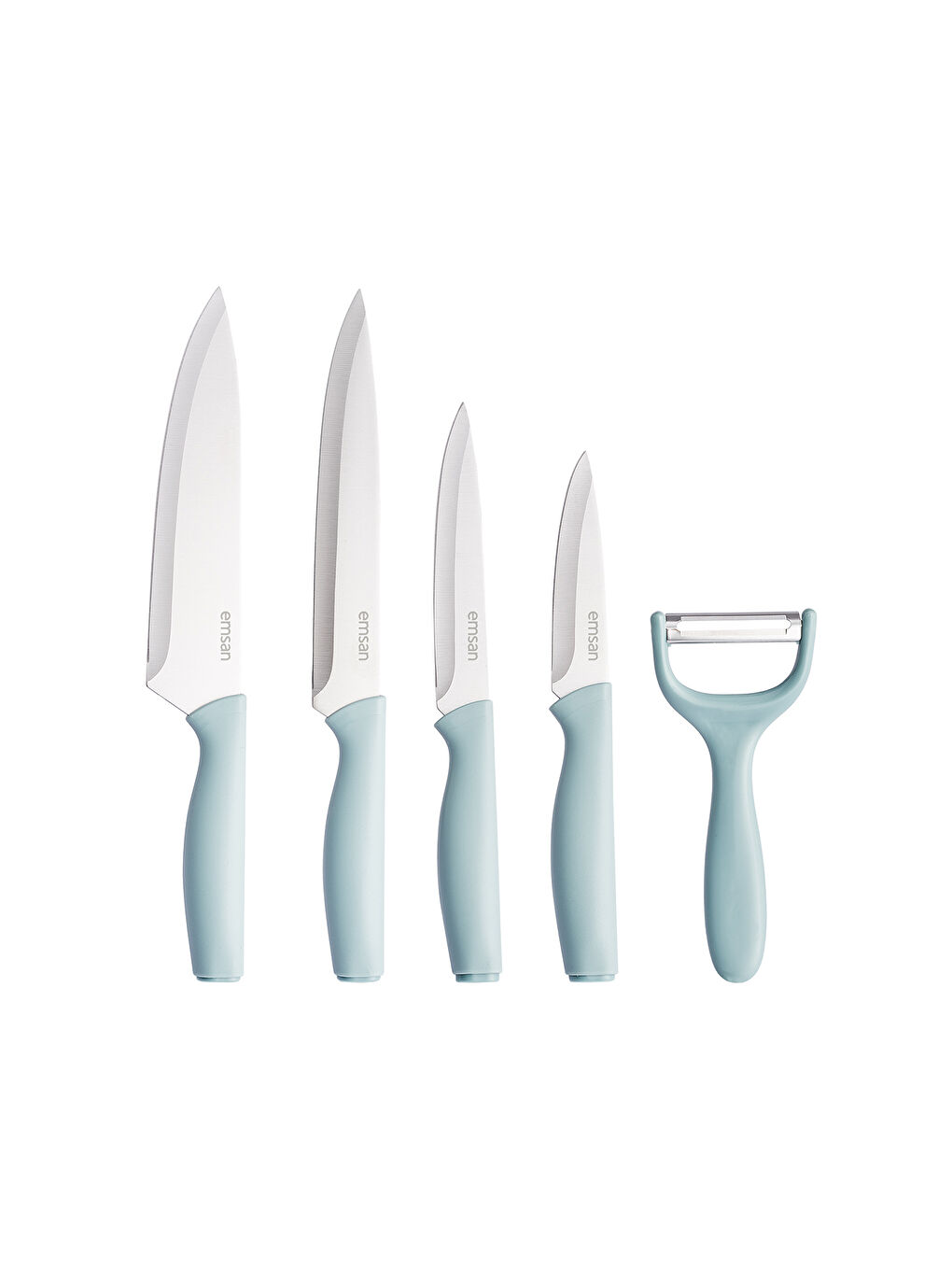 Logocity 5'li Soyacaklı Bıçak Seti Mavi-3