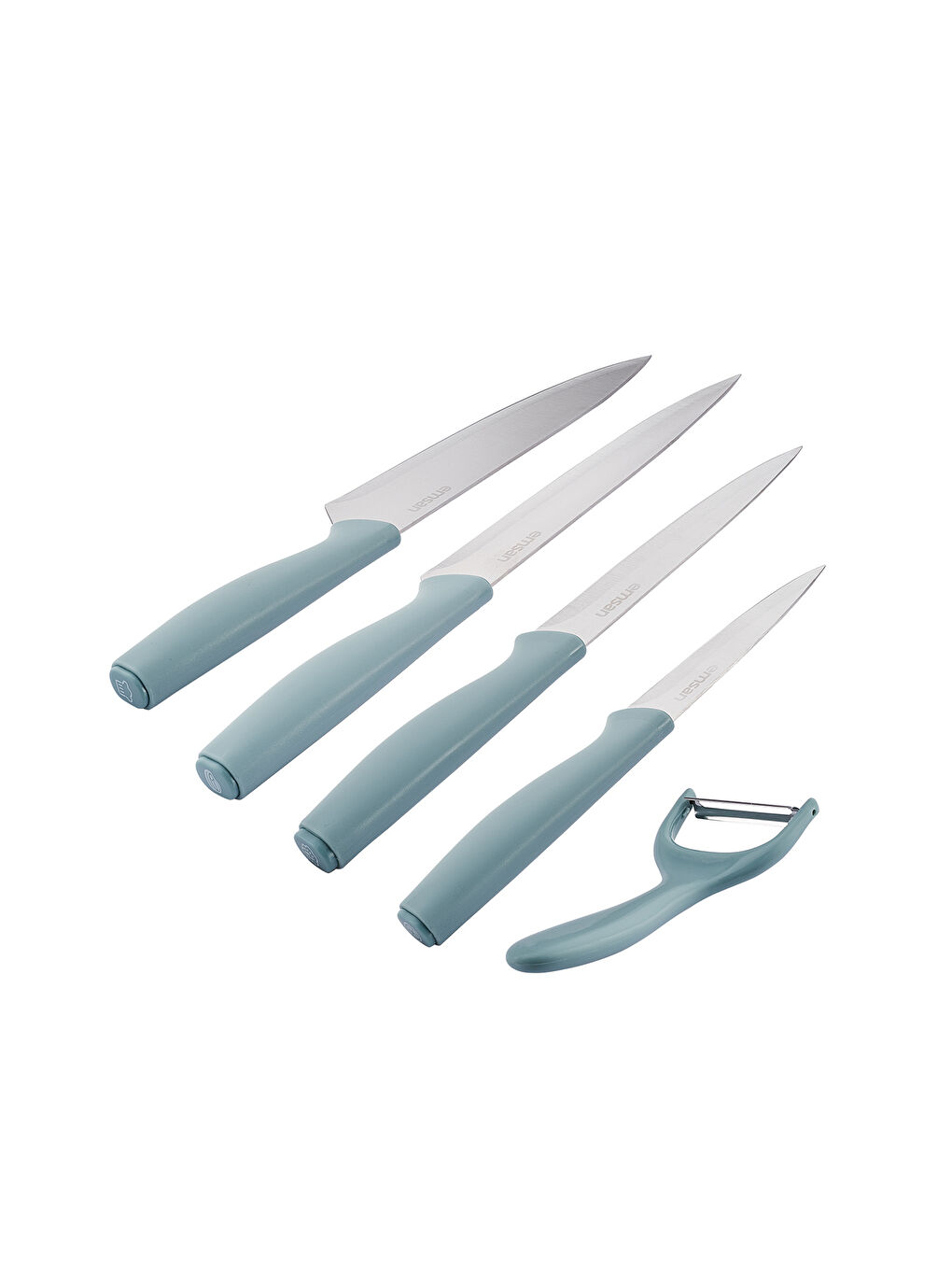 Logocity 5'li Soyacaklı Bıçak Seti Mavi-5