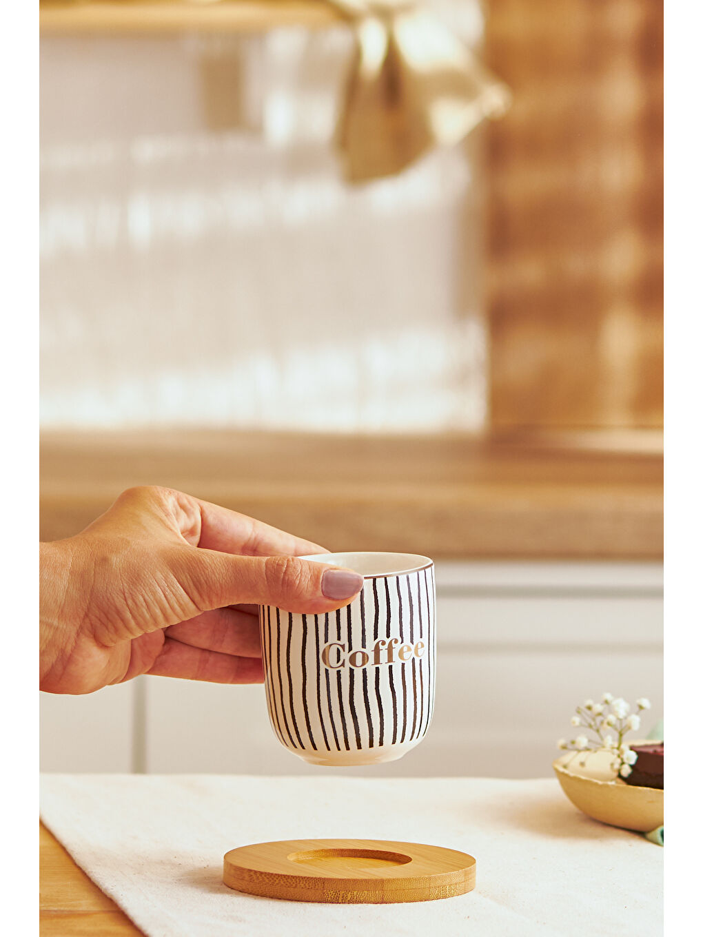 Tinycoffe 2 Parça New Bone Kupa Seti 200 ml Siyah-5