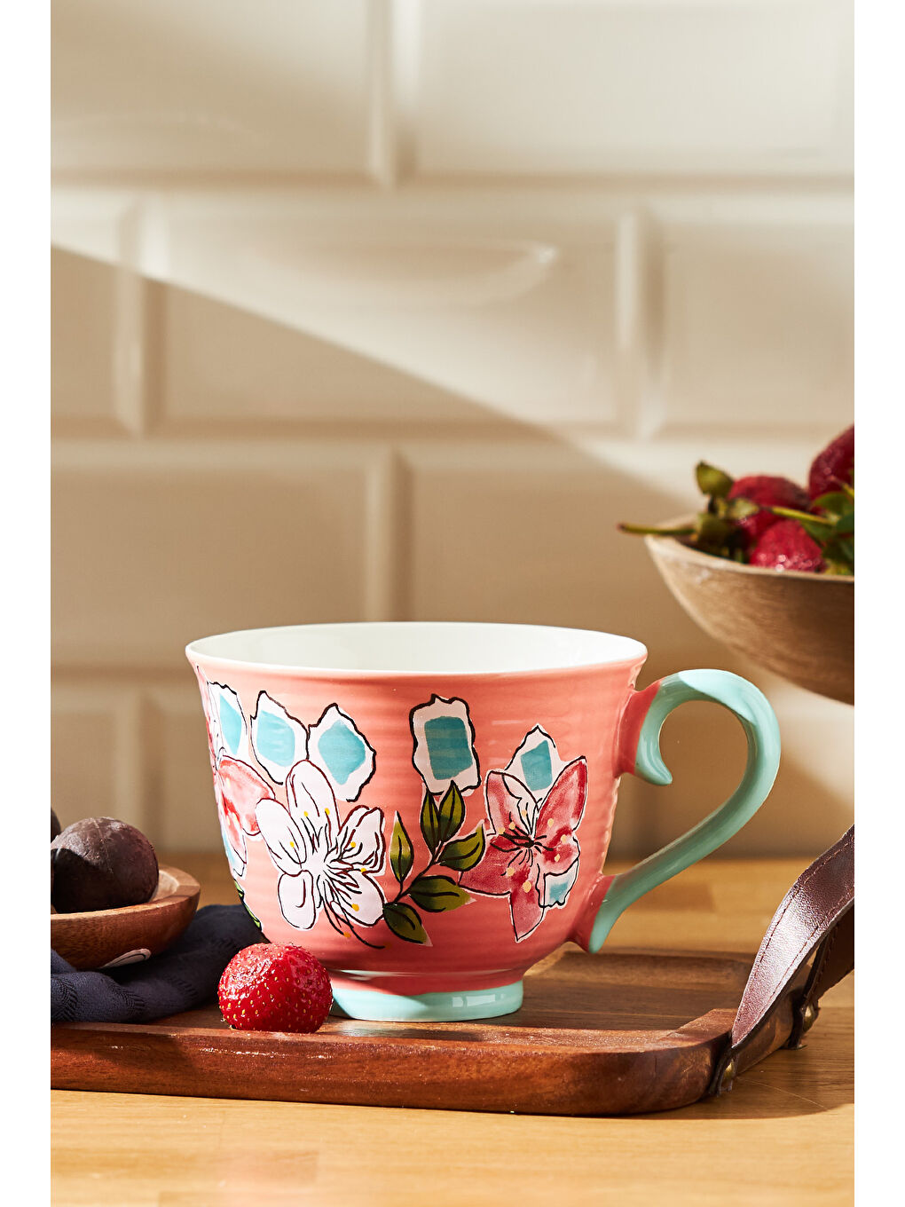 Lily New Bone Kupa 435 ml Pembe-1