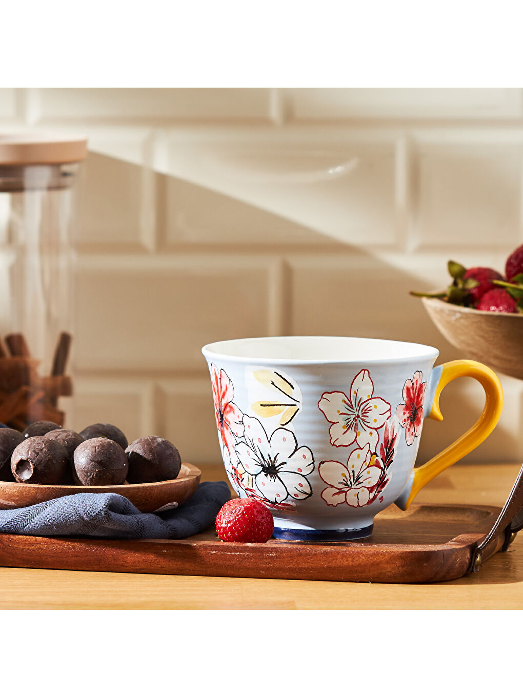 Jasmine New Bone Kupa 435 ml Mavi-6