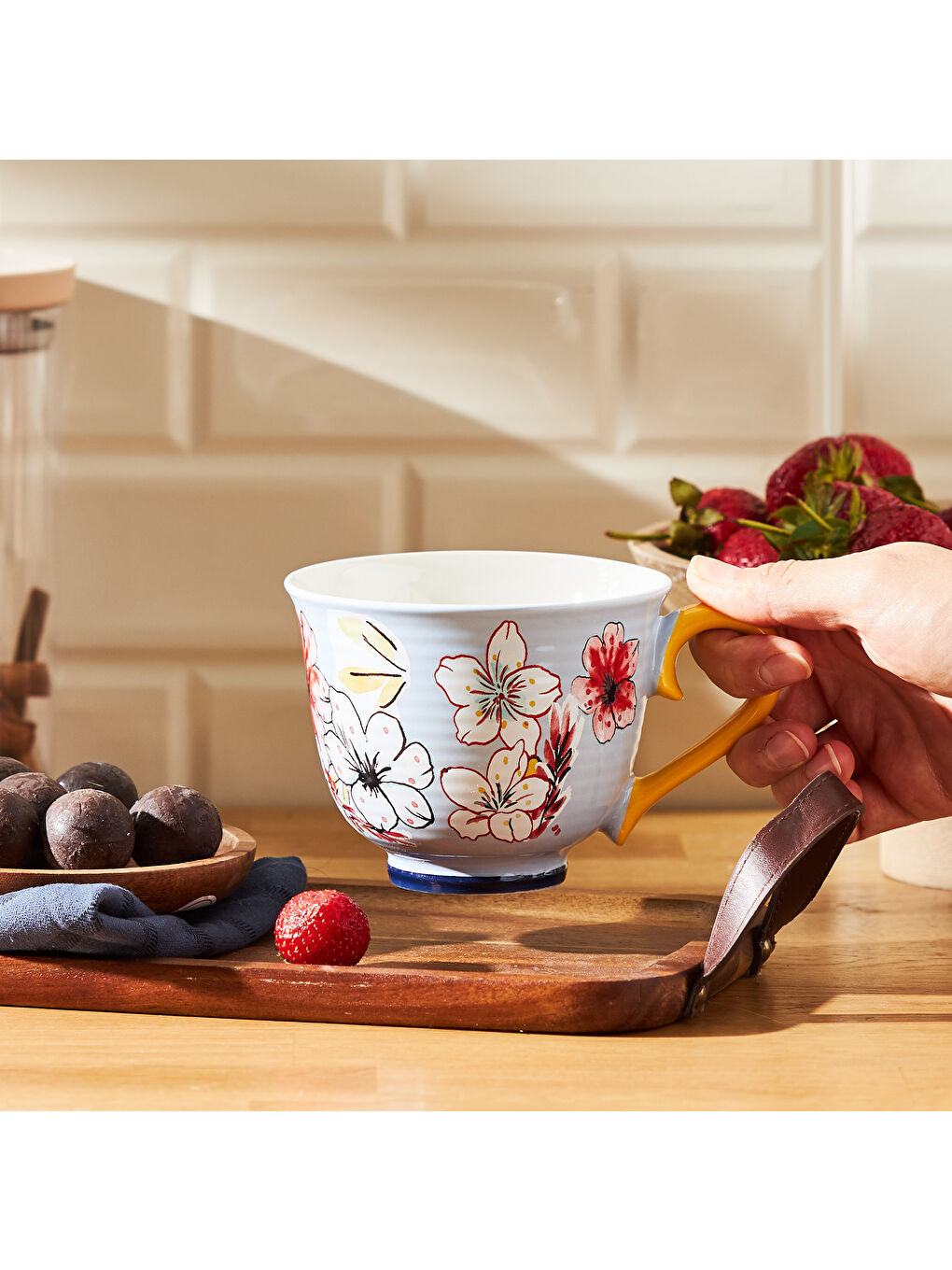 Jasmine New Bone Kupa 435 ml Mavi-8