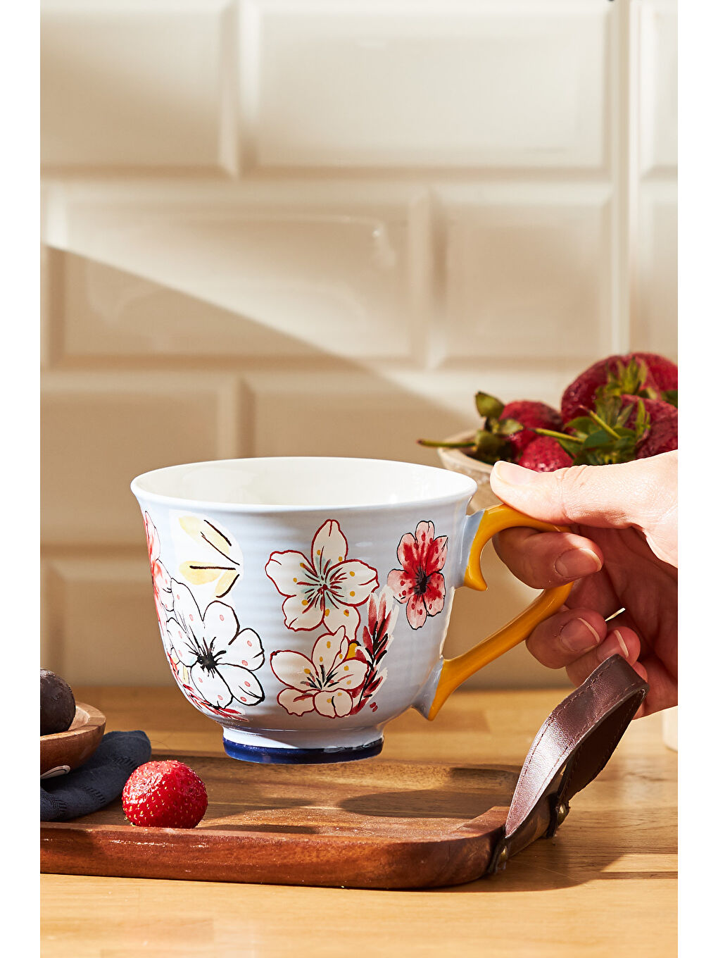 Jasmine New Bone Kupa 435 ml Mavi-3