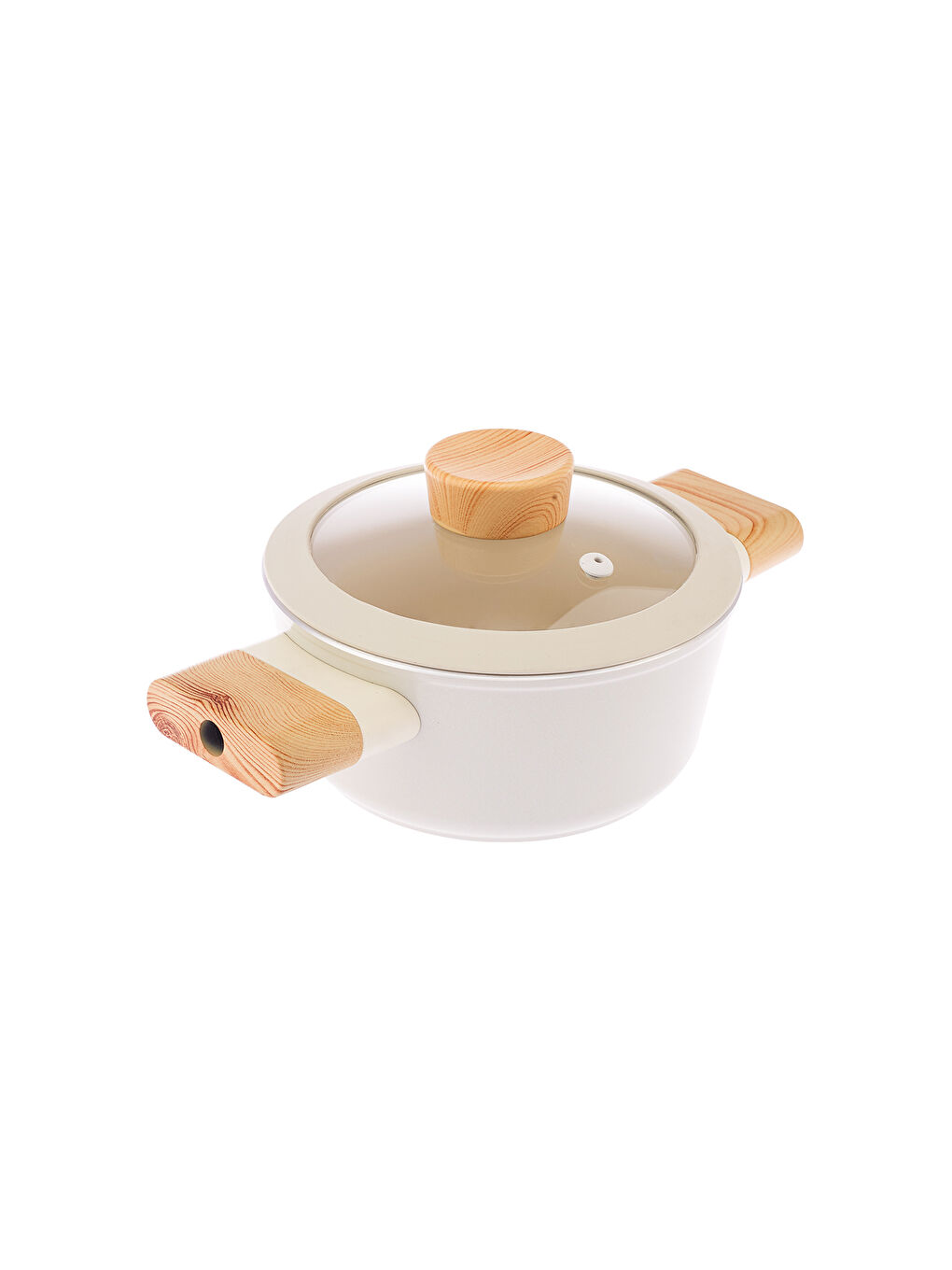 Beyaz Swiss Crystal Derin Tencere 16 cm-3